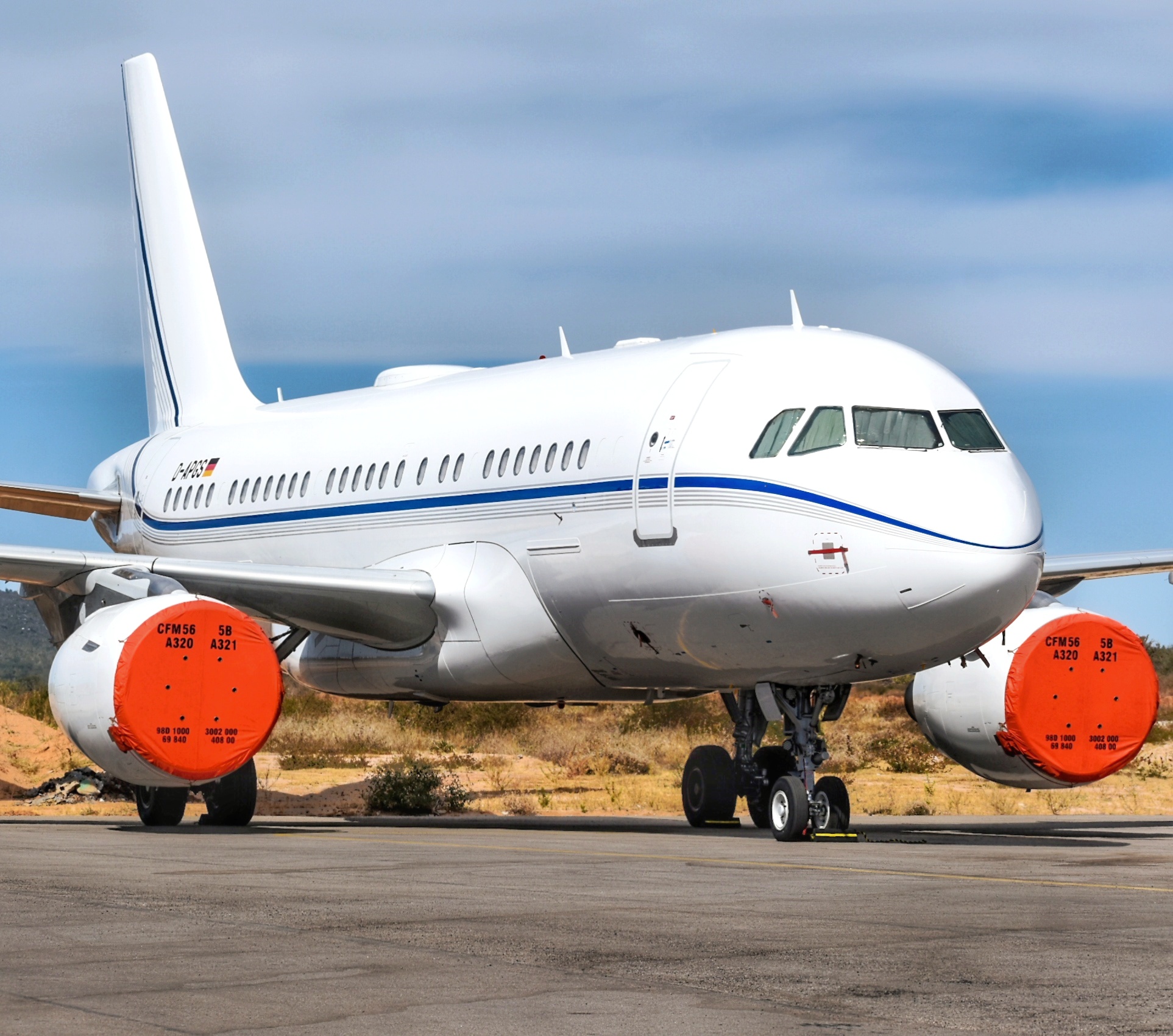 Full size: PRIVATE Airbus A319 D-APGS at Aeropuerto de Cabo San Lucas Internacional