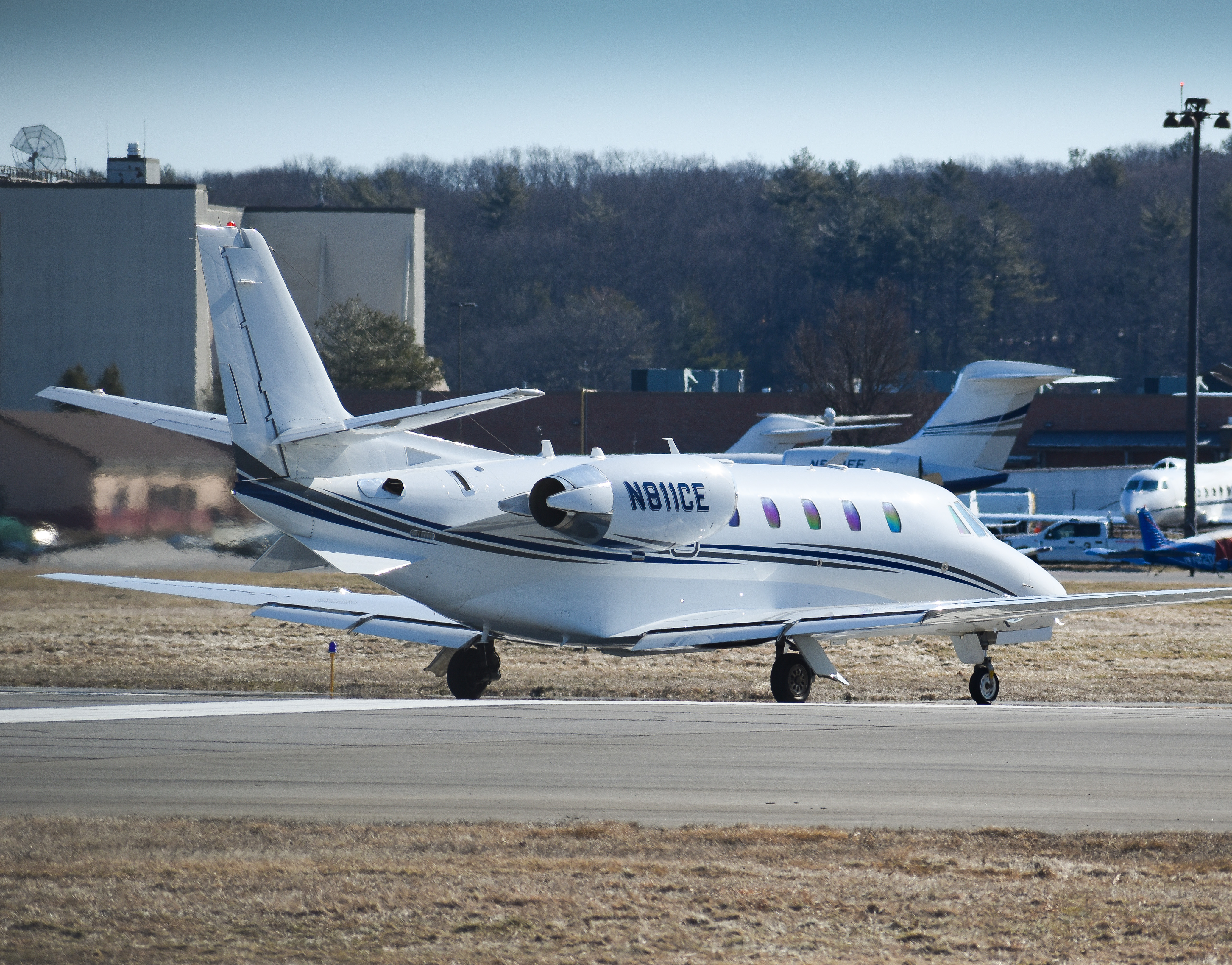 Full size: PRIVATE Cessna Citation 560XL Excel N811CE at Laurence G Hanscom Field Airport