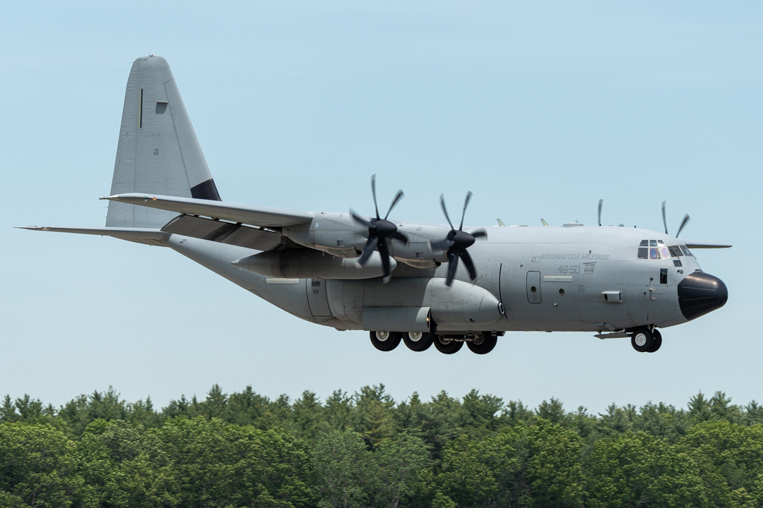 Full size: Italian Airfare Lockheed Martin C-130J   MM62185 at Portsmouth International Airport at Pease