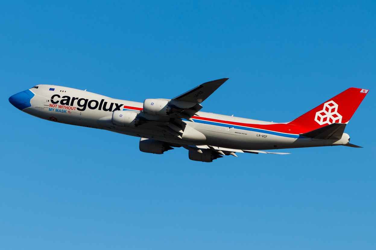 Full size: CargoLux Boeing 747-8F LX-VCF at Hong Kong International Airport