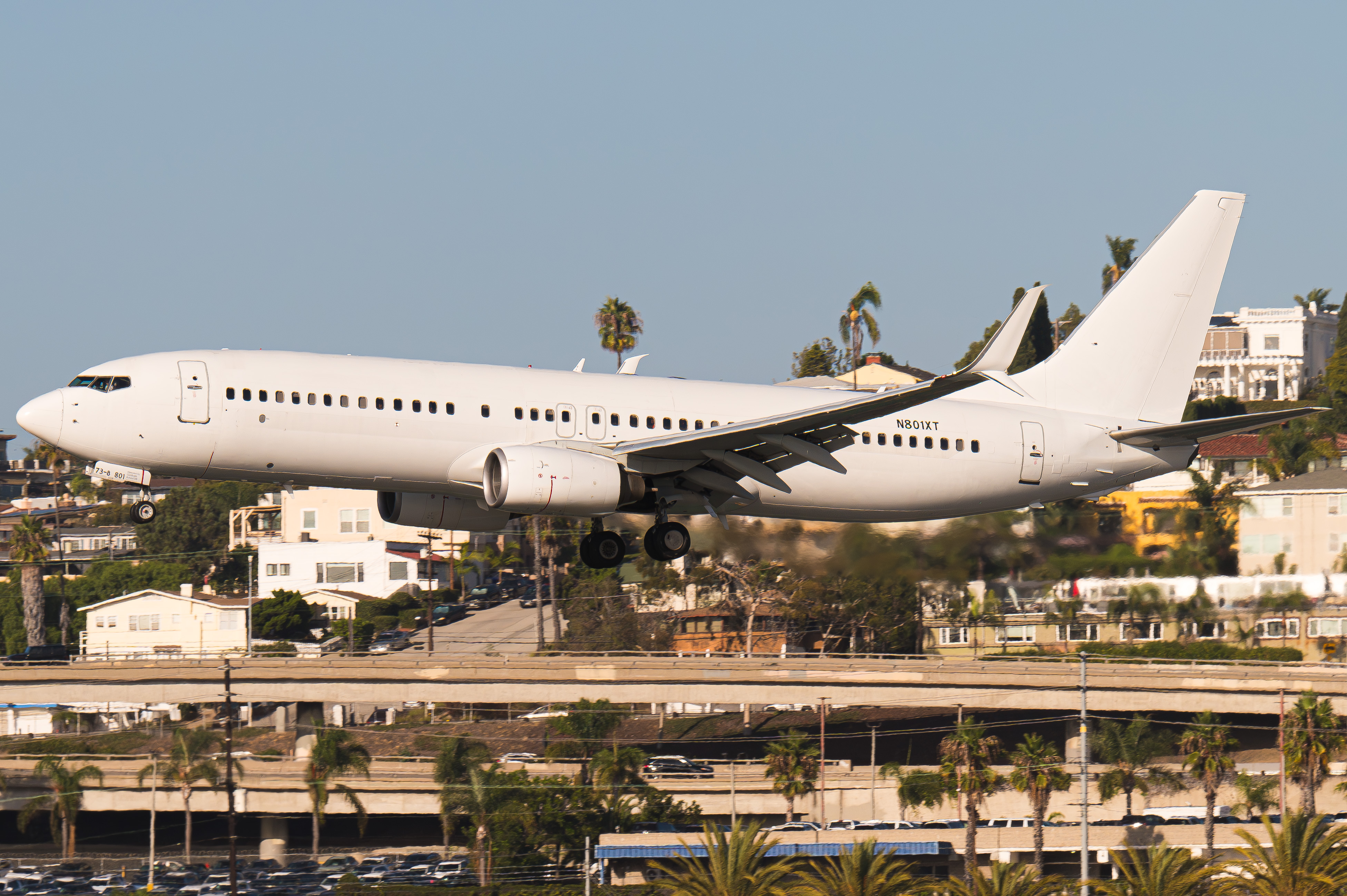 Full size: Avelo Airlines Boeing 737-800 N801XT at San Diego International Airport