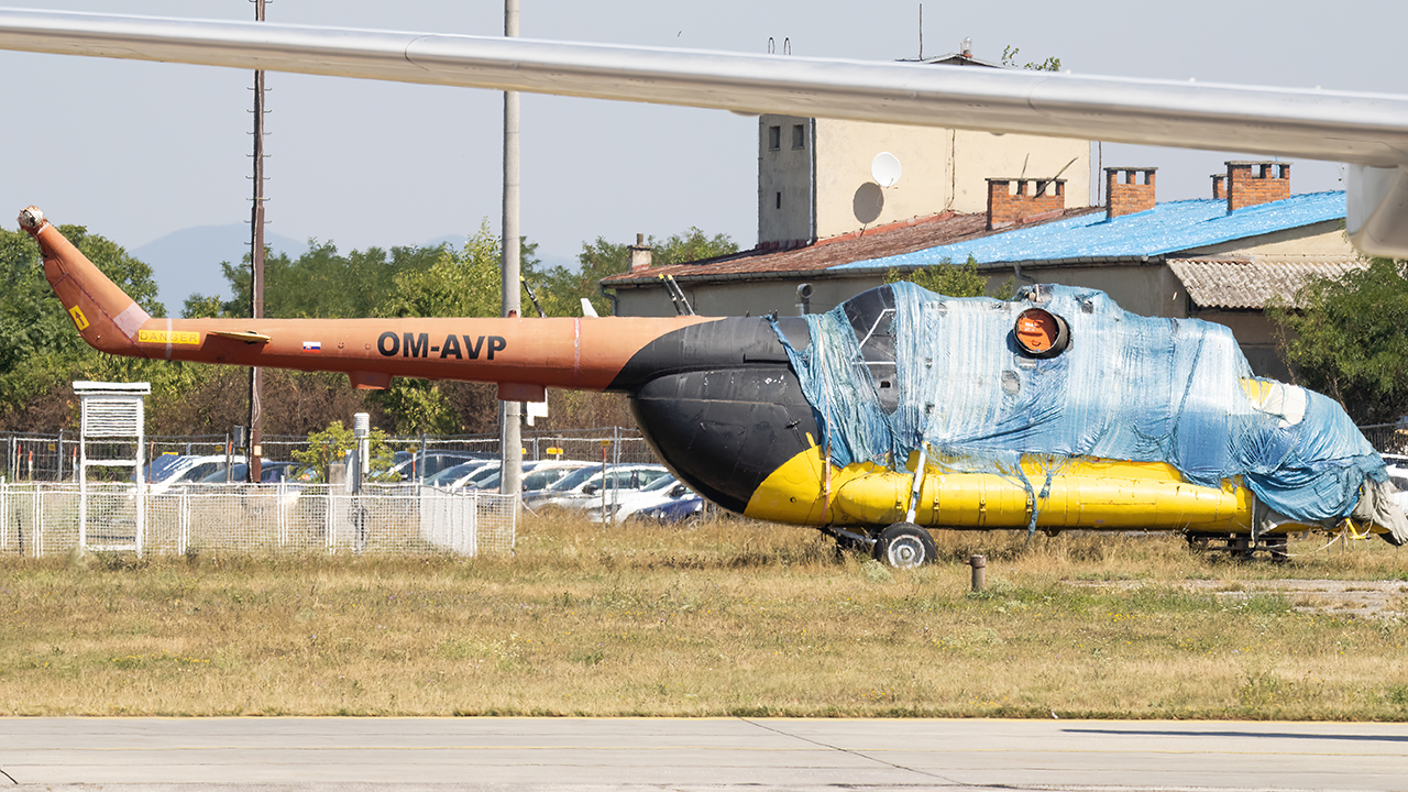 Full size: UTair Europe  Mil Mi-8T Hip  OM-AVP at Piestany Airport