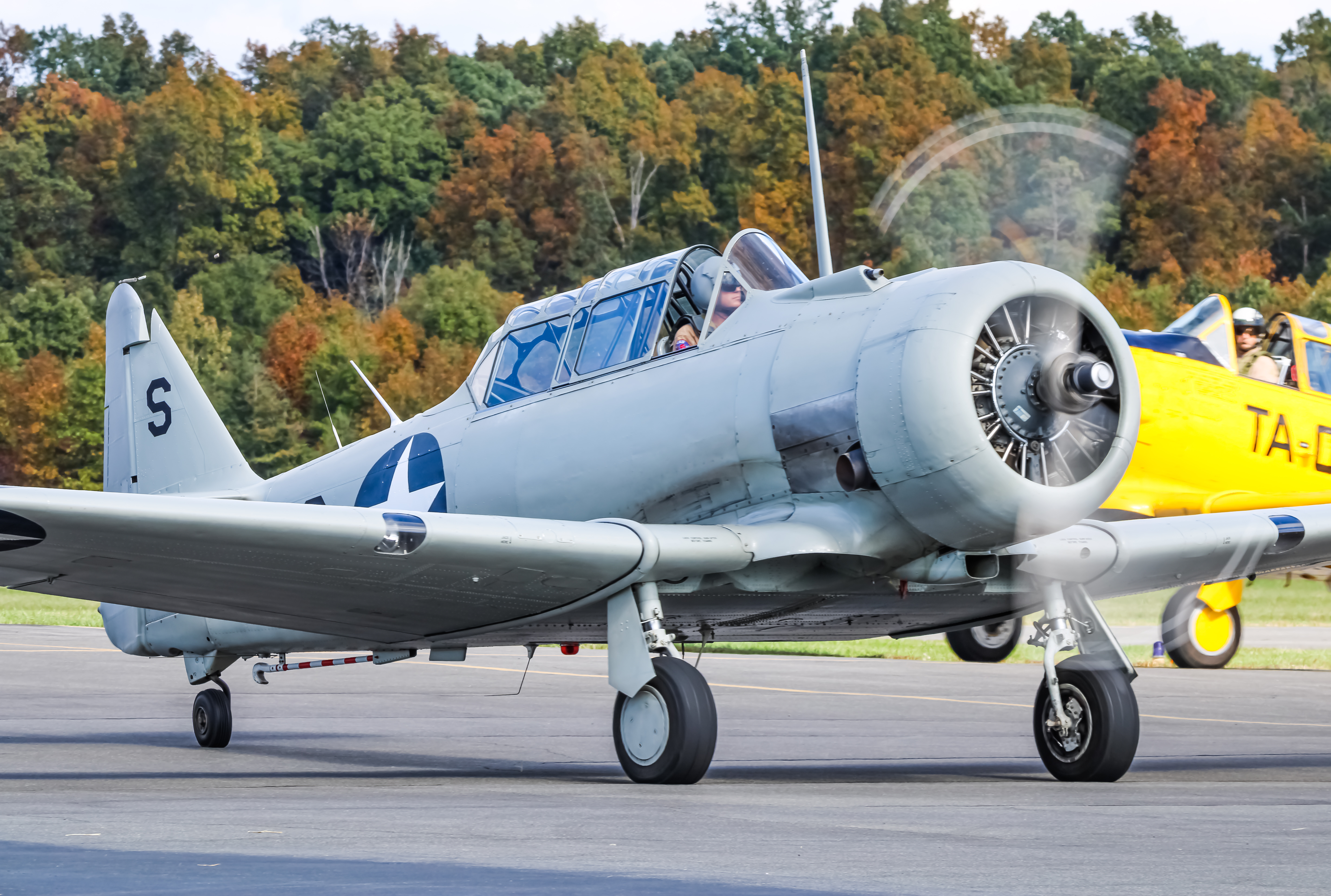 Full size: PRIVATE North American SNJ-4 Texan N9801C at 