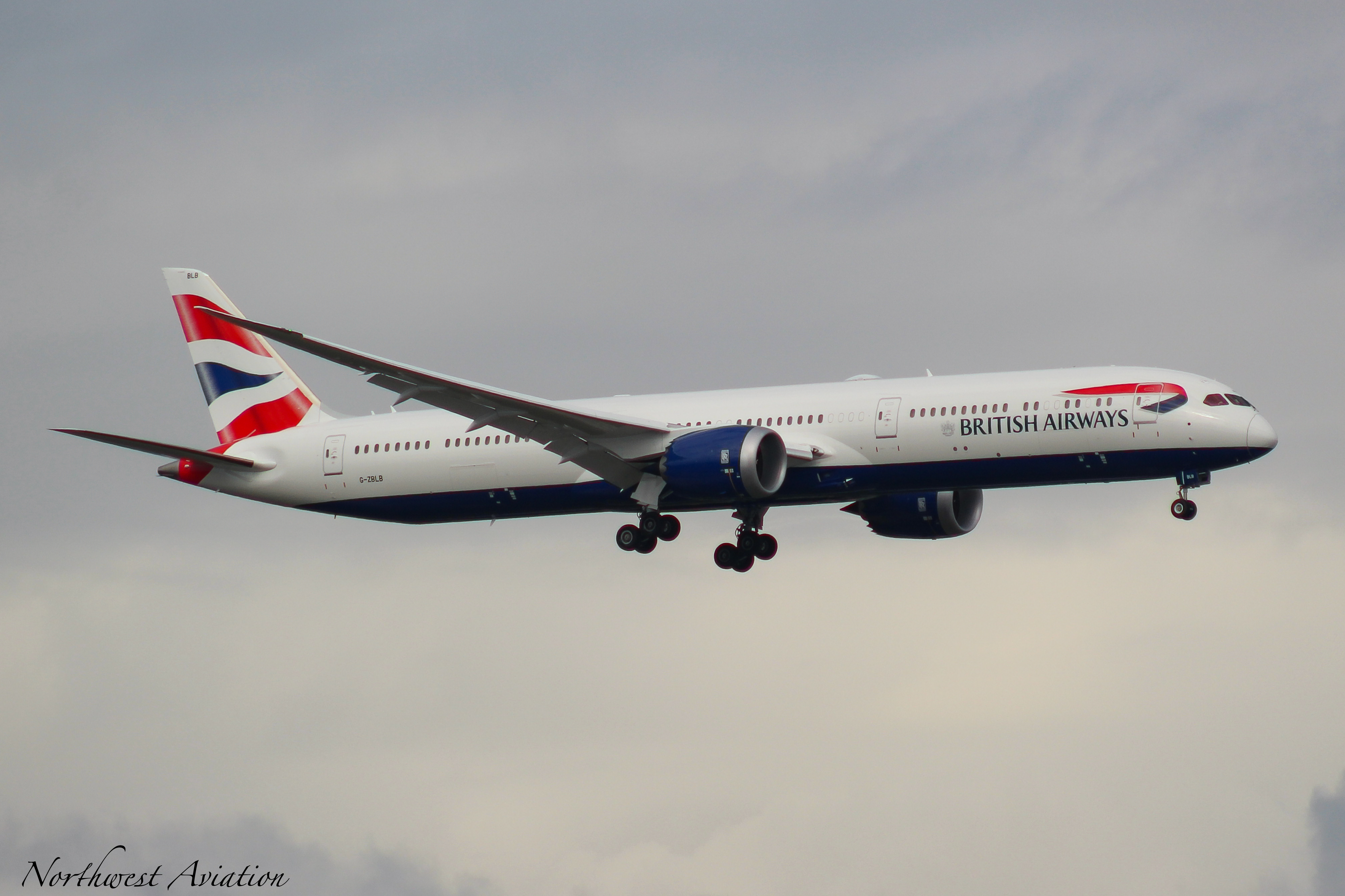 Full size: British Airways Boeing 787-10 G-ZBLB at Seattle-Tacoma International Airport
