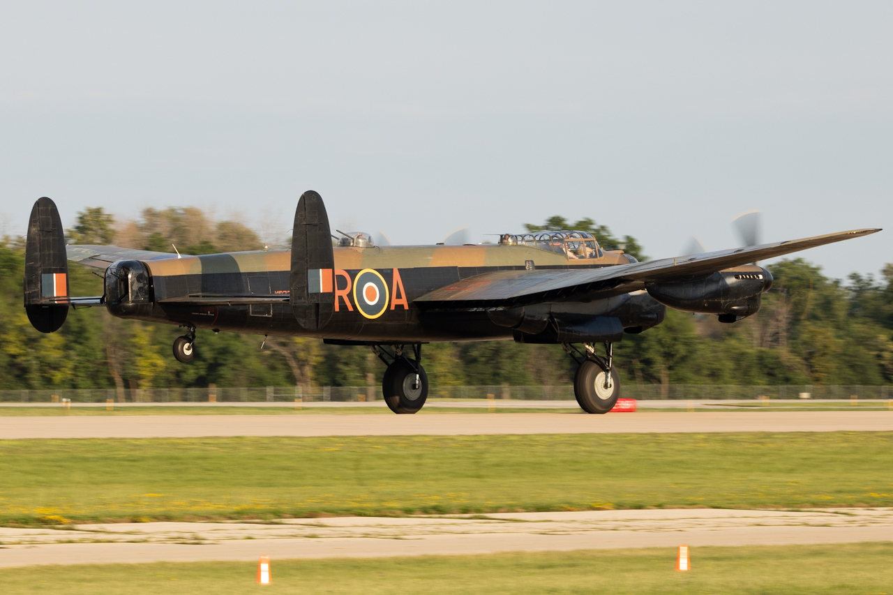 Full size: Canadian Warplane Heritage Museum  Avro Lancaster C-GVRA at Wittman Regional Airport