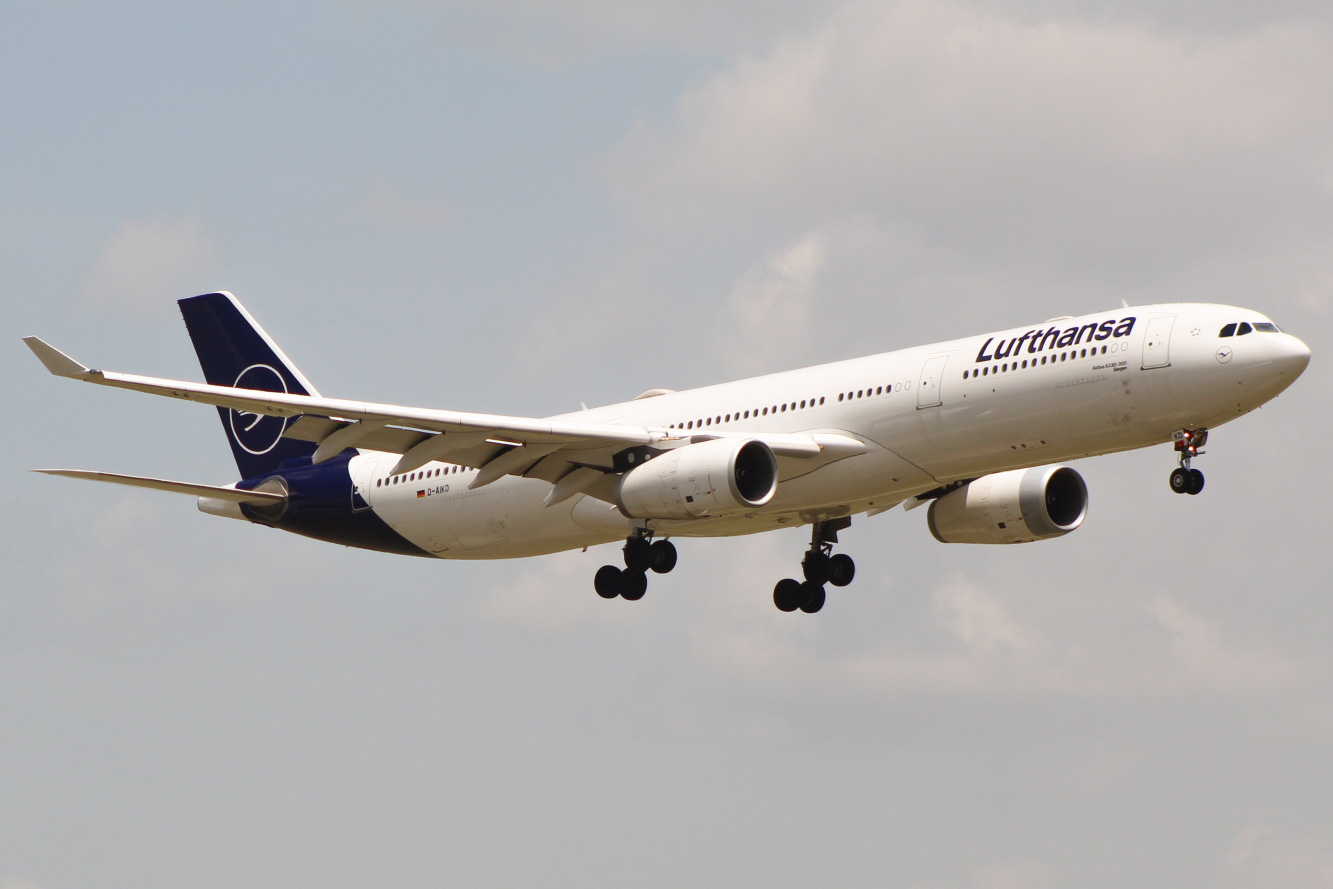 Full size: Lufthansa  Airbus A330-300 D-AIKD at Dallas-Fort Worth International Airport