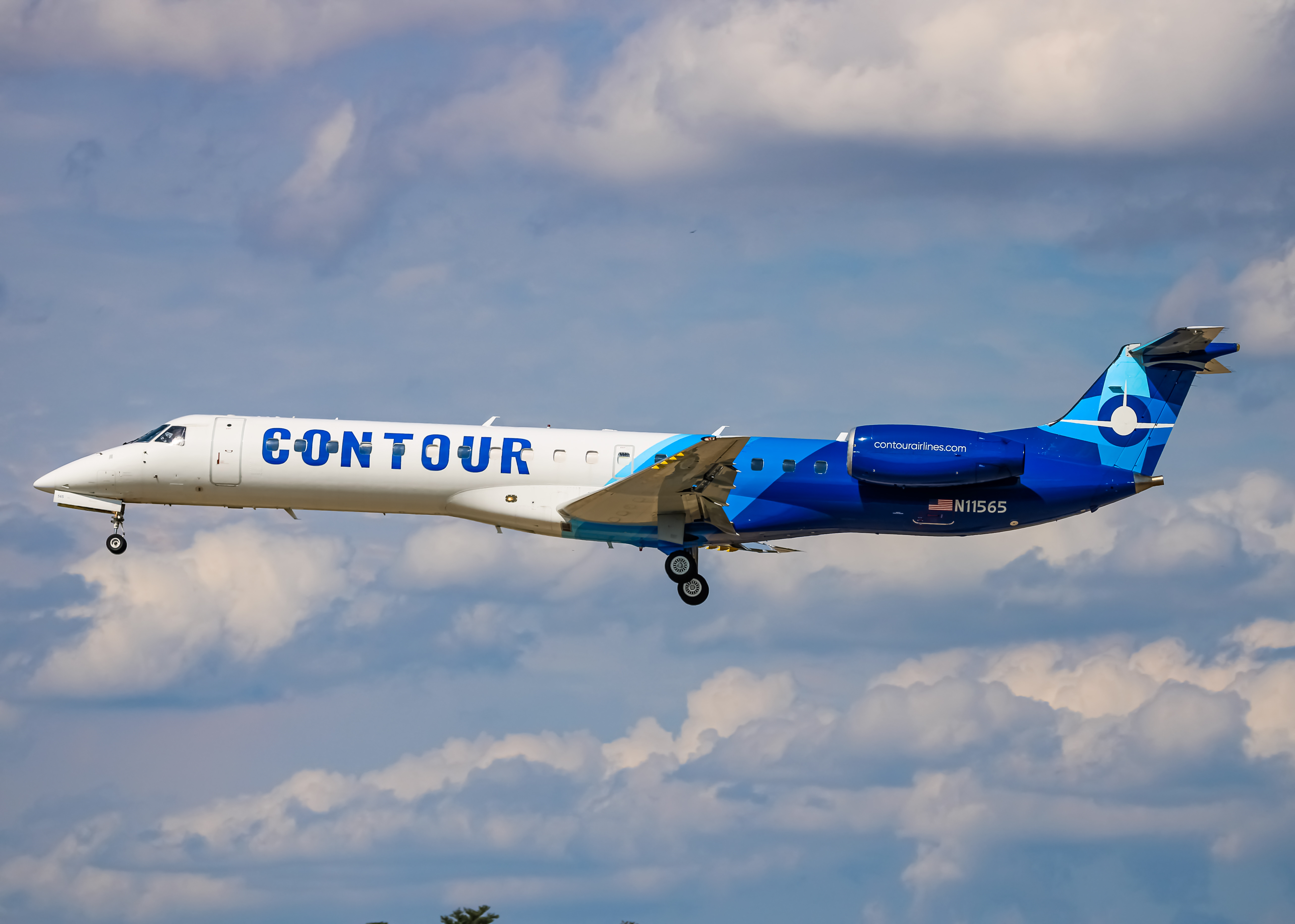 Full size: Contour Airlines Embraer ERJ145 N11565 at Baltimore/Washington International Thurgood Marshall Airport