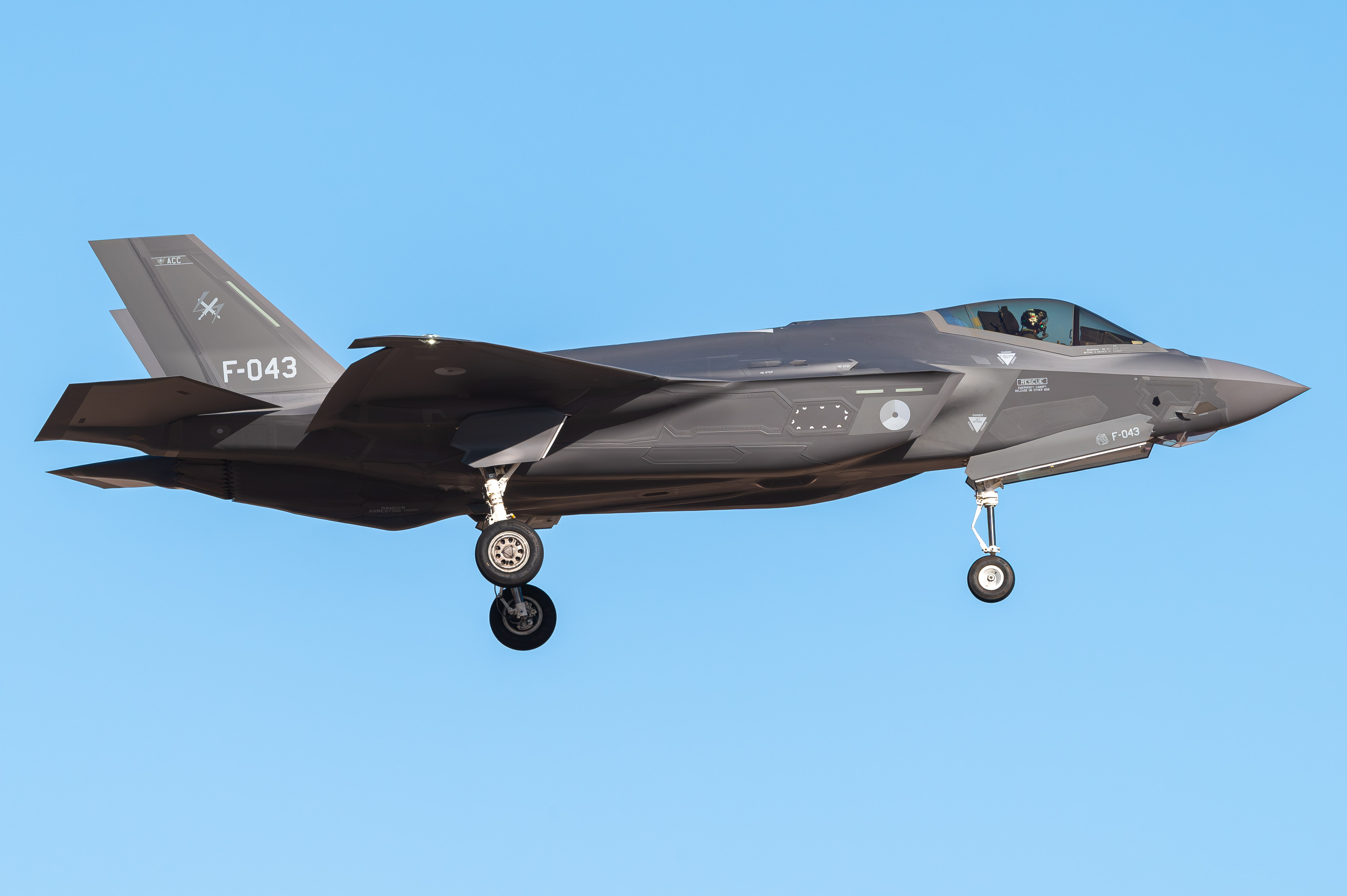 Full size: Royal Netherlands Air Force Lockheed Martin F-35 Lightning F-043 at Luke AFB
