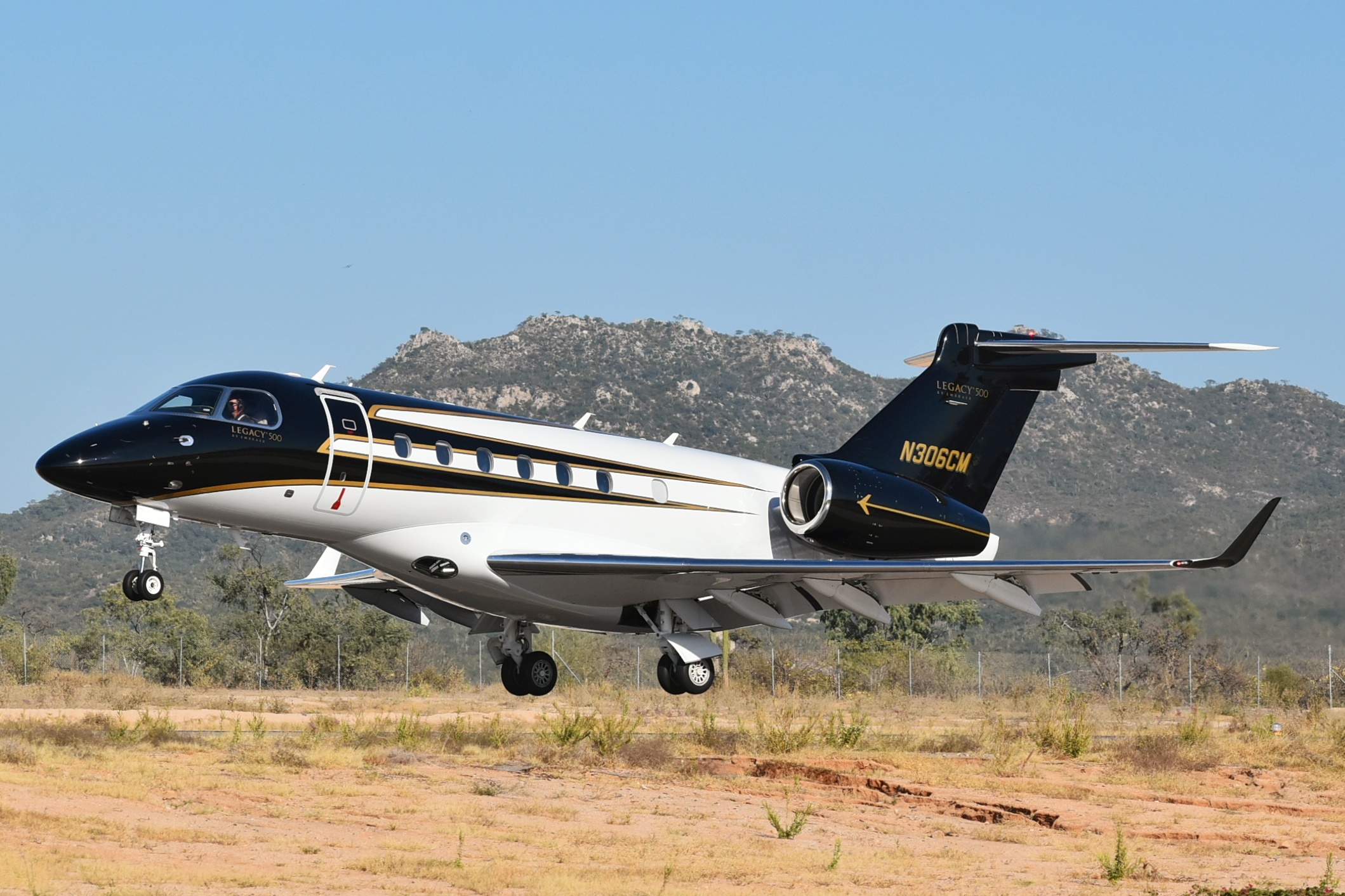 Full size: PRIVATE Embrear Legacy 500 N306CM at Aeropuerto de Cabo San Lucas Internacional