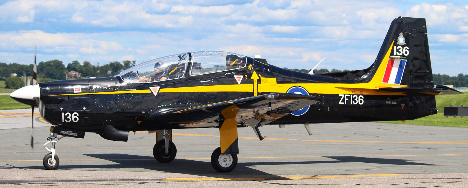 Full size: PRIVATE Shorts Tucano  N613AL at Lancaster Airport