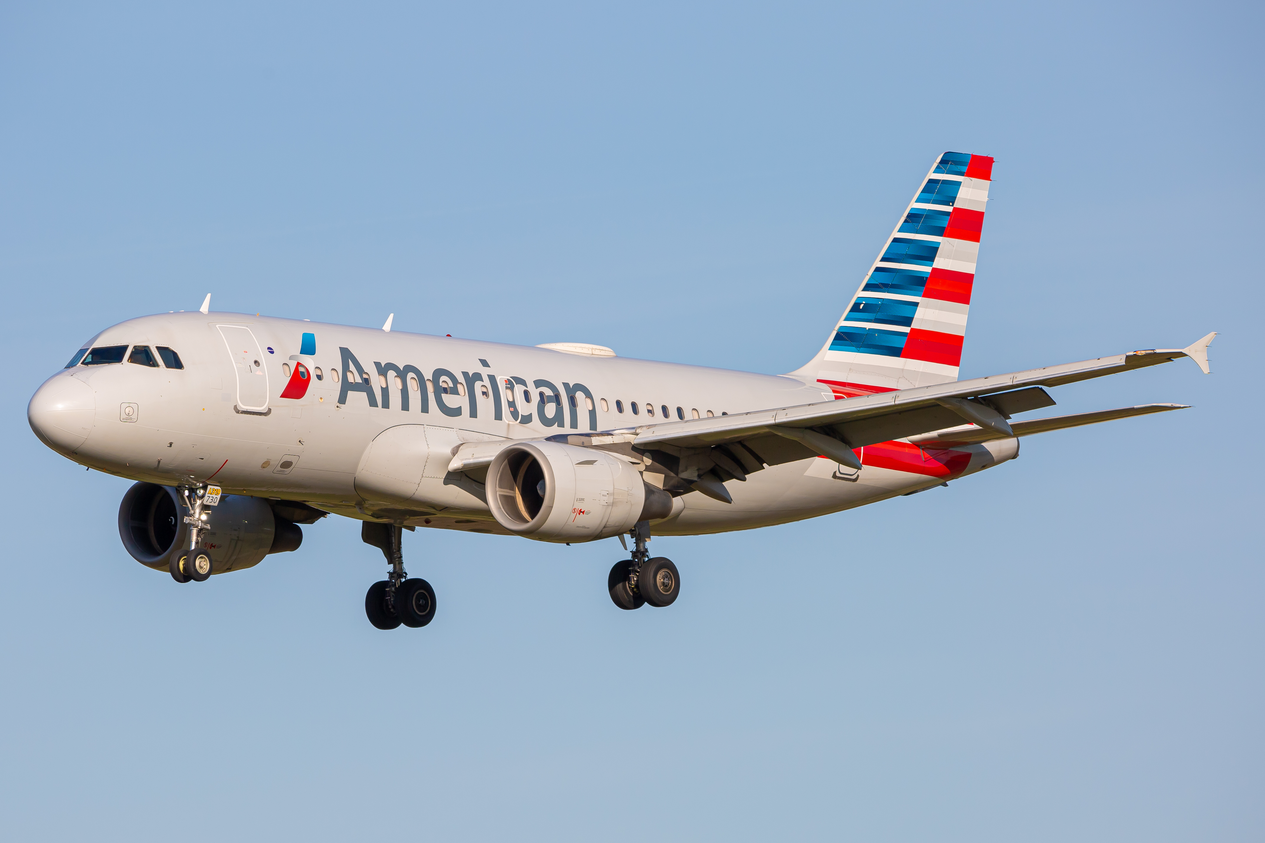 Full size: American Airlines Airbus A319 N730US at Baltimore/Washington International Thurgood Marshall Airport