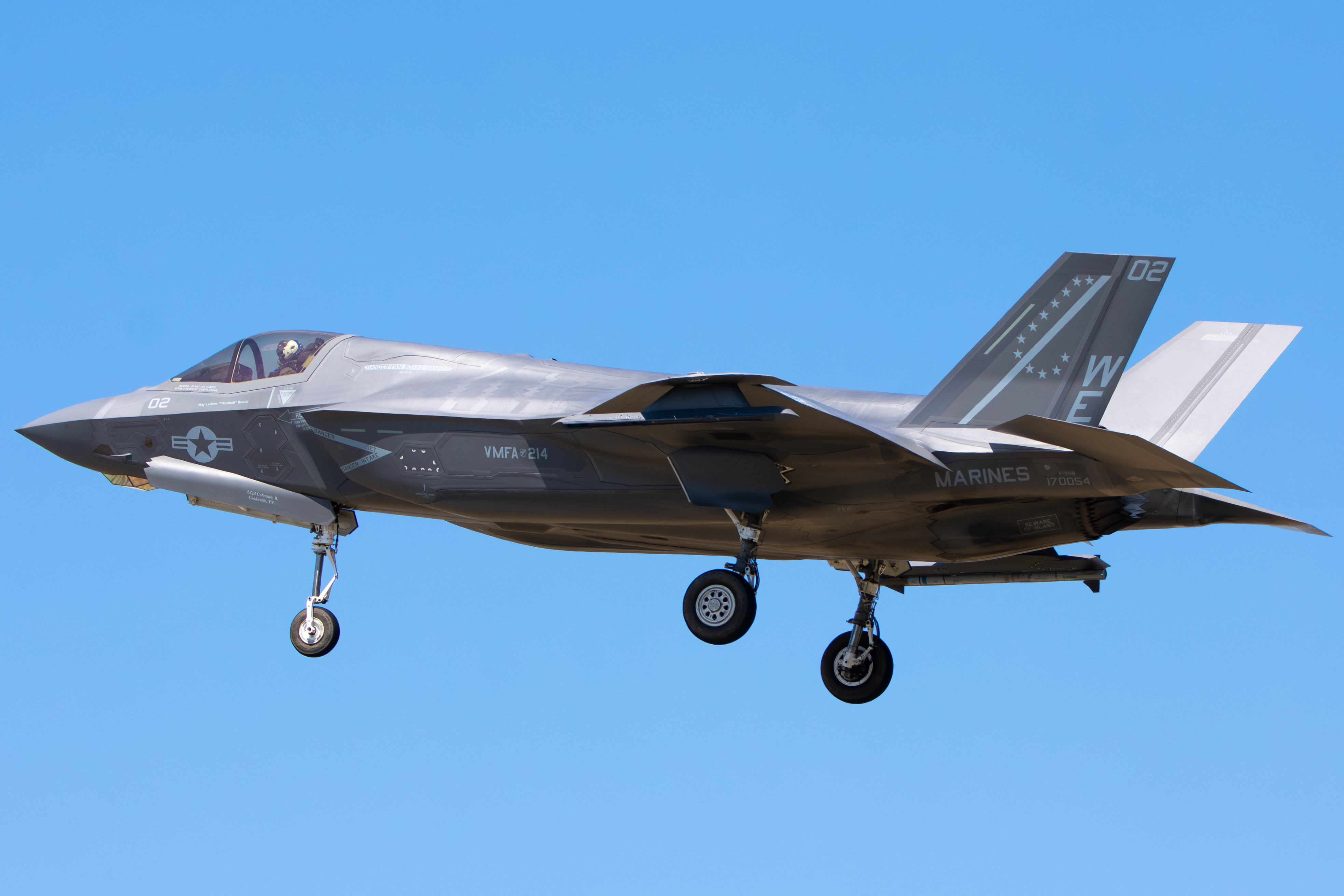 Full size: USMC - United States Marine Corp Lockheed Martin F-35B Lightning II 170054 at Moffett Federal Airfield