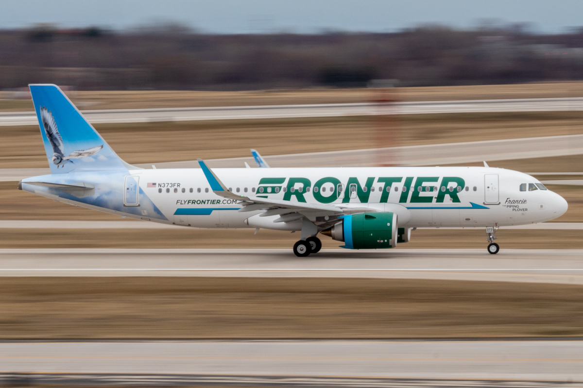 Full size: Frontier Airlines Airbus A320NEO n373fr at General Mitchell International Airport