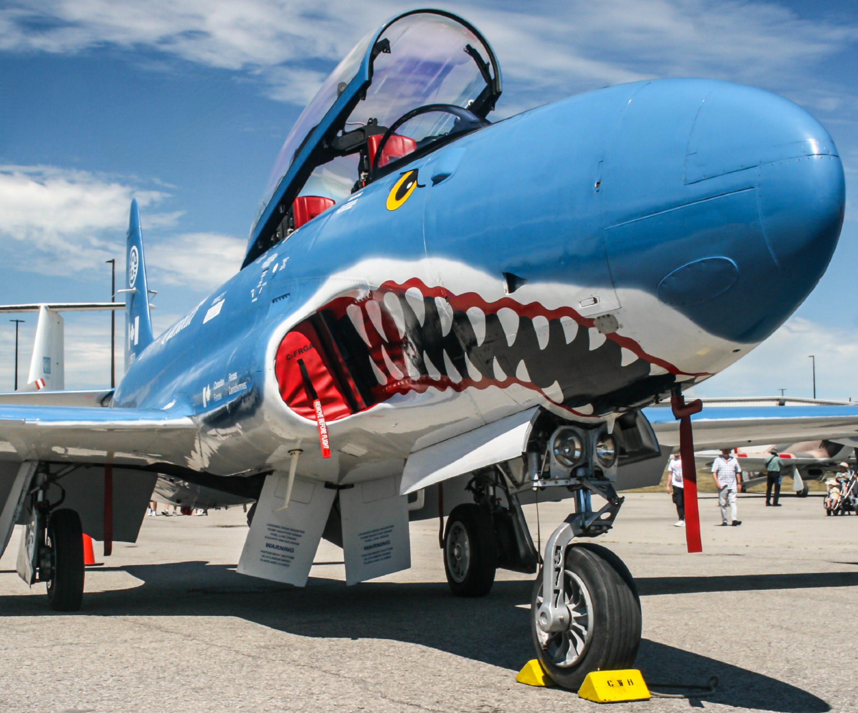 Full size: Waterloo Warbirds Canadair CT-133 Silver Star C-FRGA at Hamilton John C. Munro International Airport