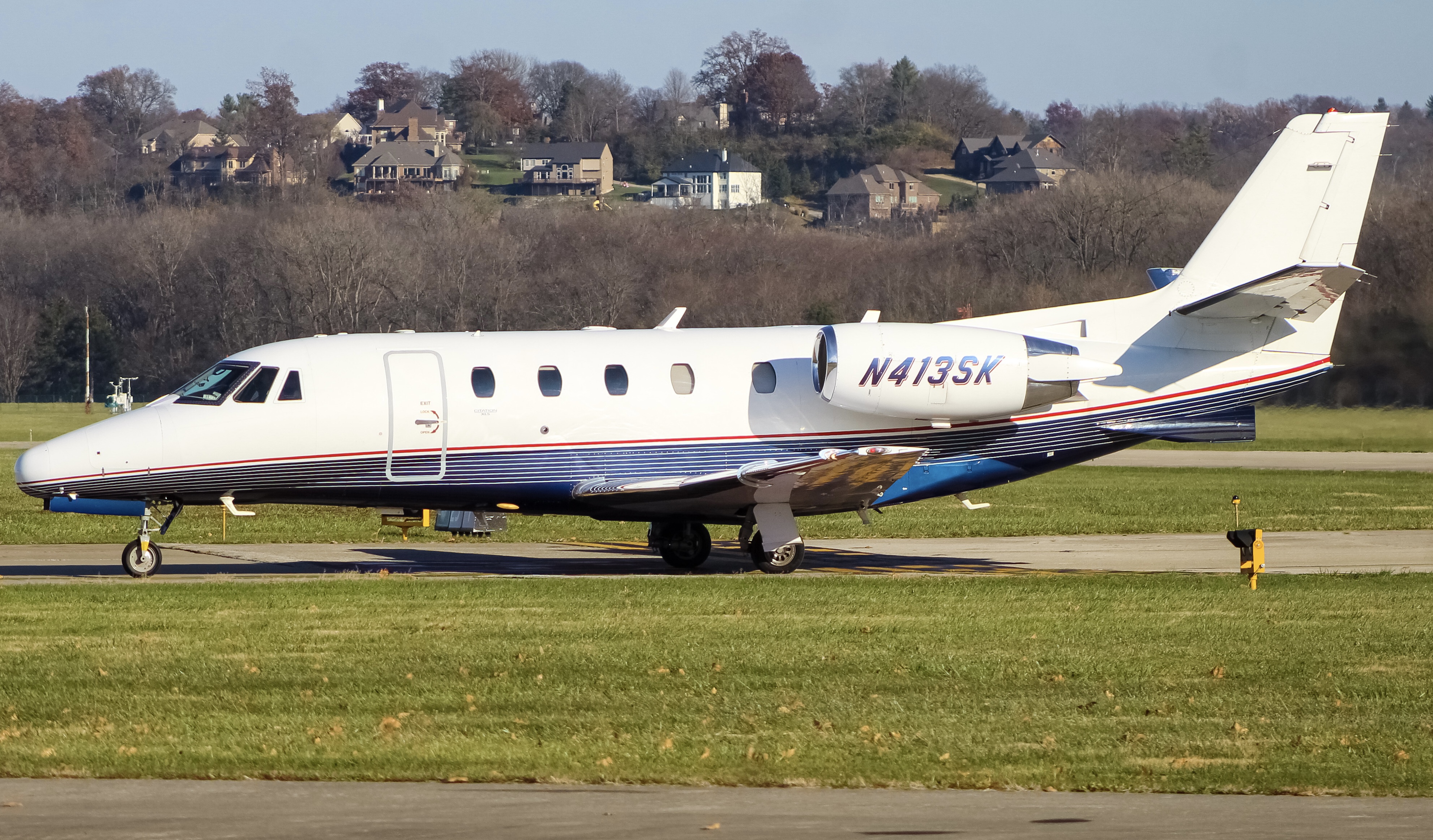 Full size: PRIVATE  Cessna Citation 560XL Excel N413SK at Cincinnati Municipal Airport/Lunken Field