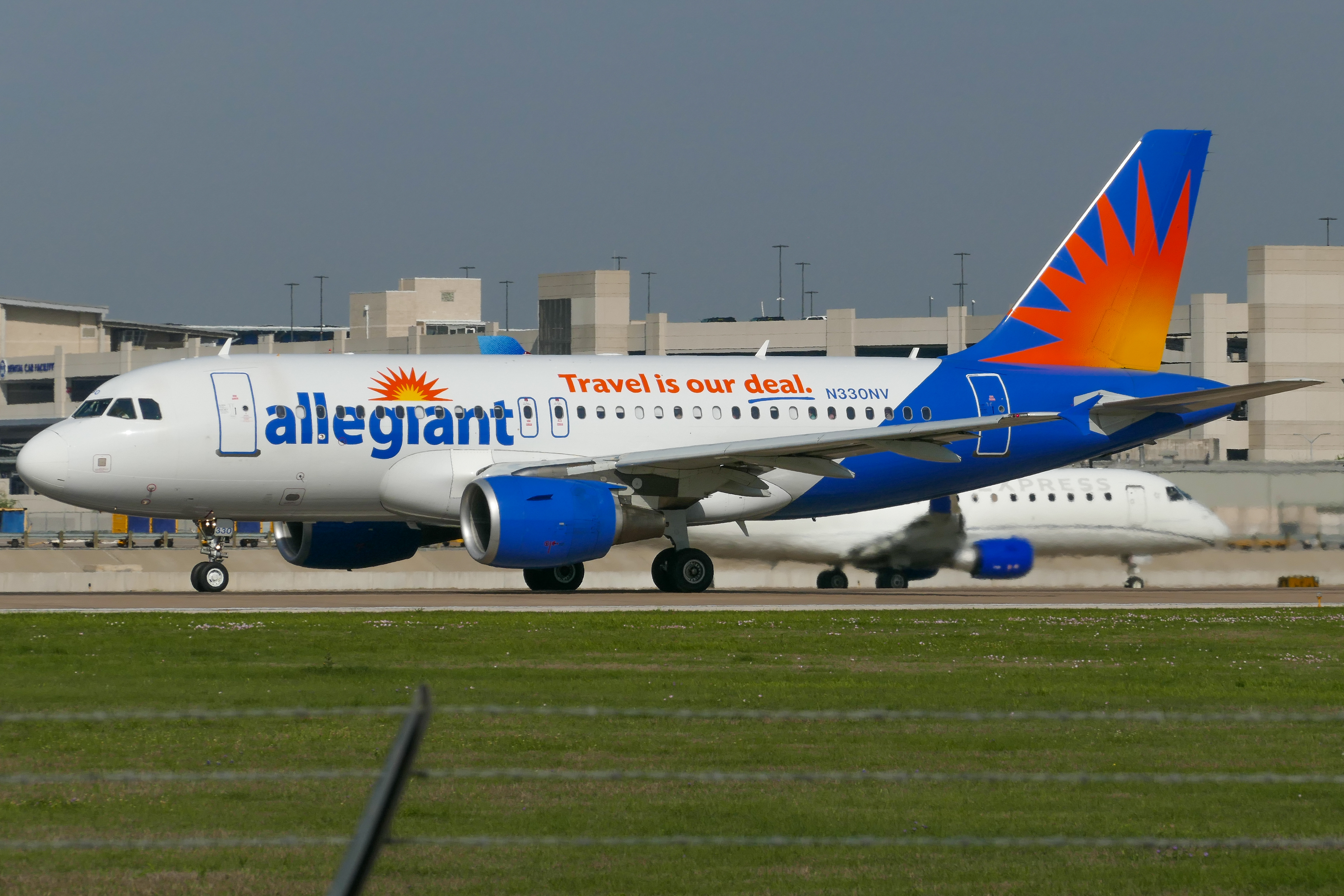 Full size: Allegiant Air Airbus A319 N330NV at Austin-Bergstrom International Airport