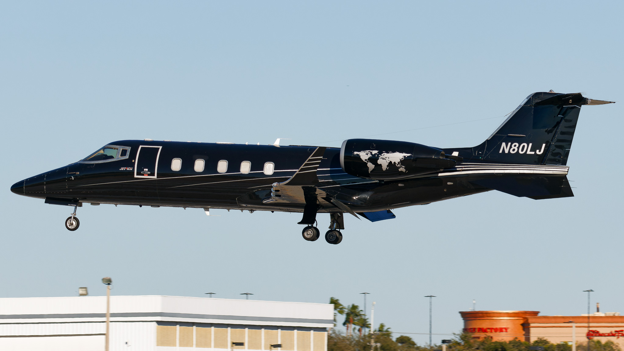Full size: Jet ICU Air Ambulance Bombardier Learjet 60  N80LJ at Tampa International Airport