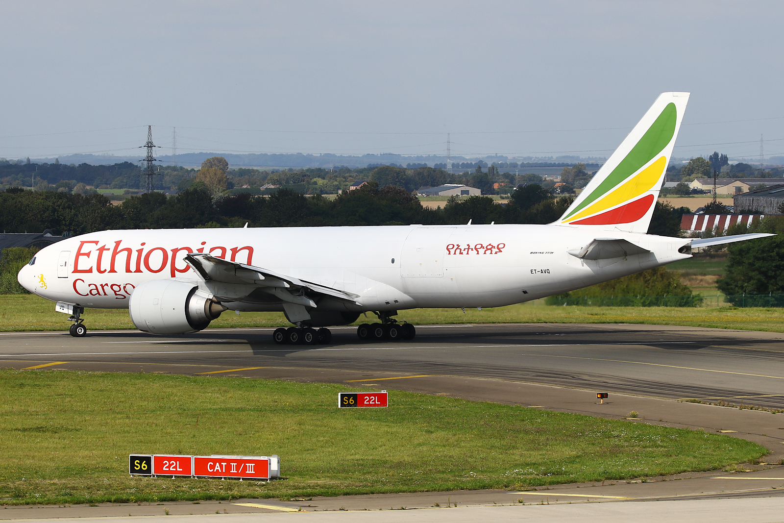 Full size: Ethiopian Airlines Boeing 777-F ET-AVQ at Liege Airport