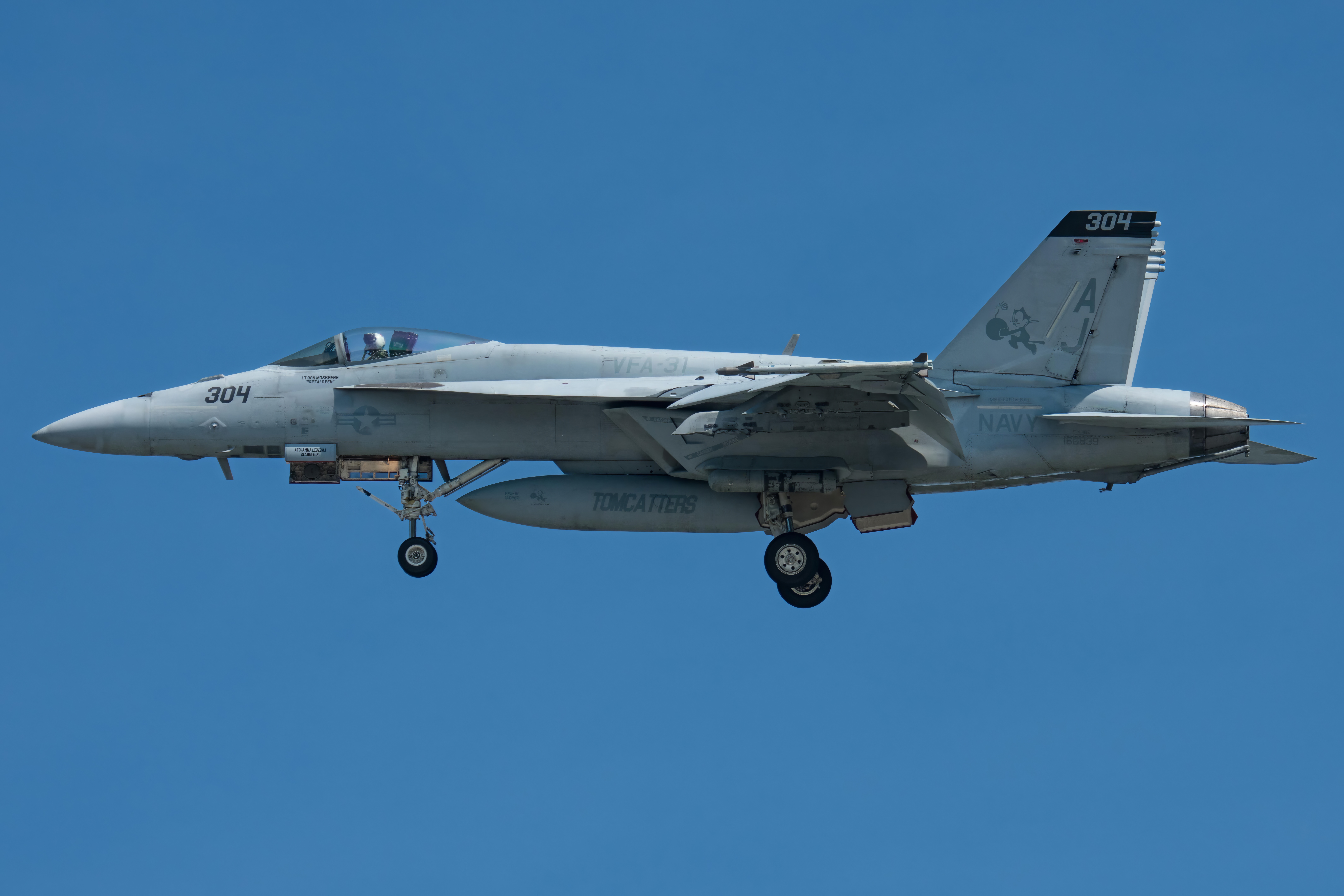 Full size: USN - United States Navy Boeing F/A-18E/F Super Hornet 166839 at Oceana Naval Air Station (Apollo Soucek Field)