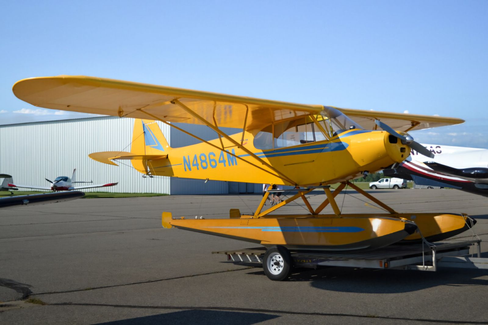 Full size: PRIVATE Piper Cub N4864M at Detroit Lakes Airport