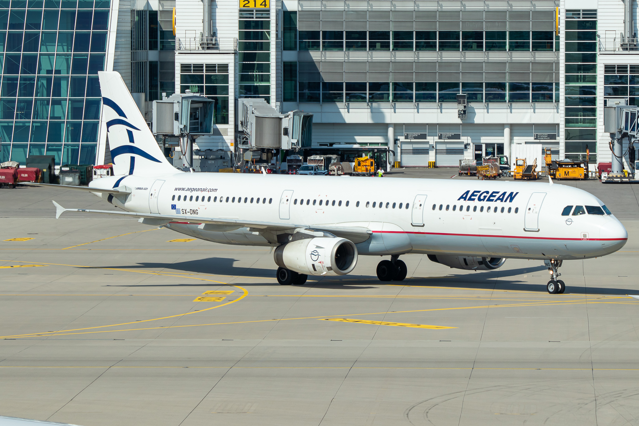 Full size: Aegean Airlines Airbus A321-200 SX-DNG at Munich International Airport