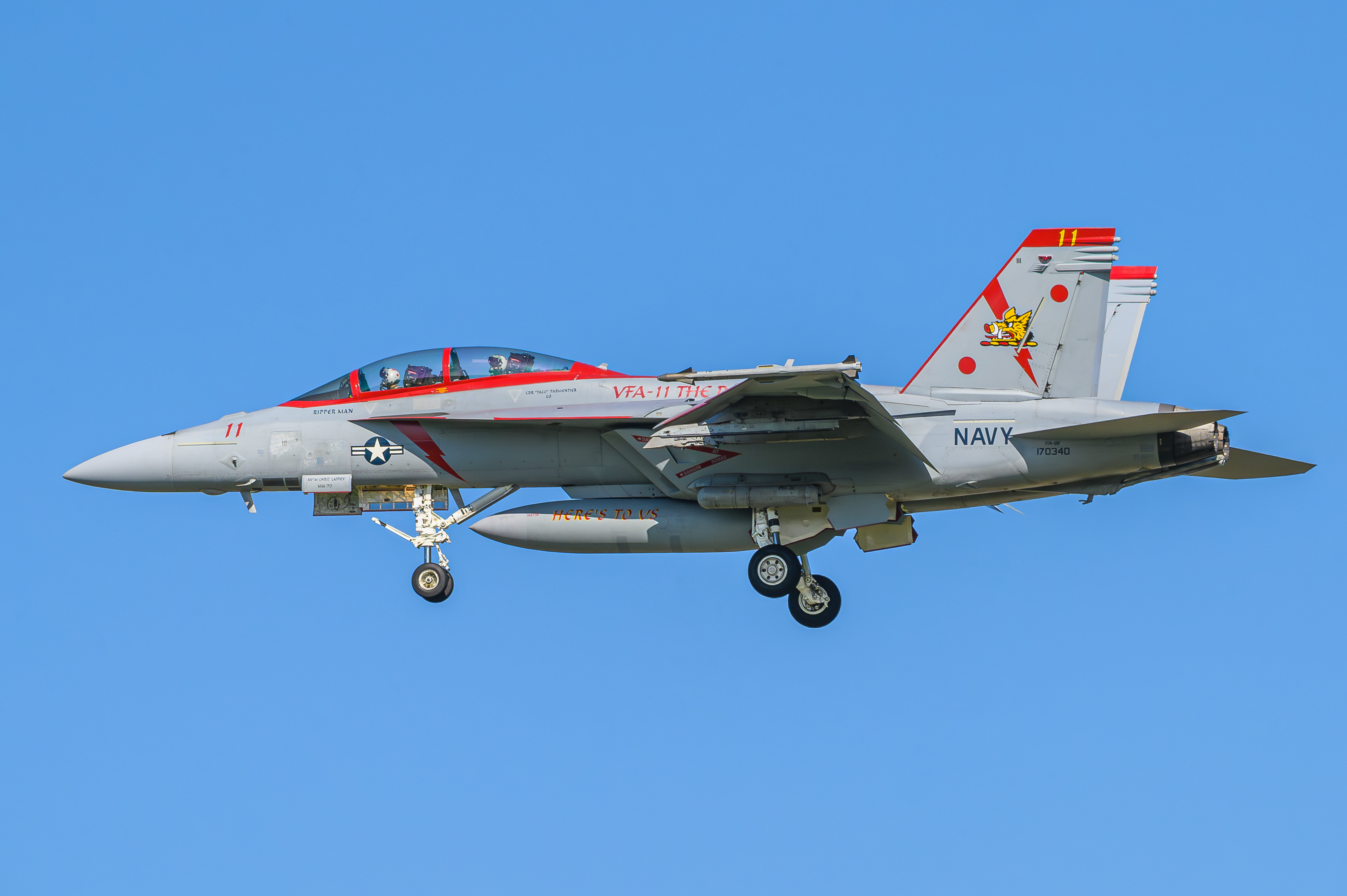 Full size: USN - United States Navy Boeing F/A-18E/F Super Hornet 17-0340 at Oceana Naval Air Station (Apollo Soucek Field)