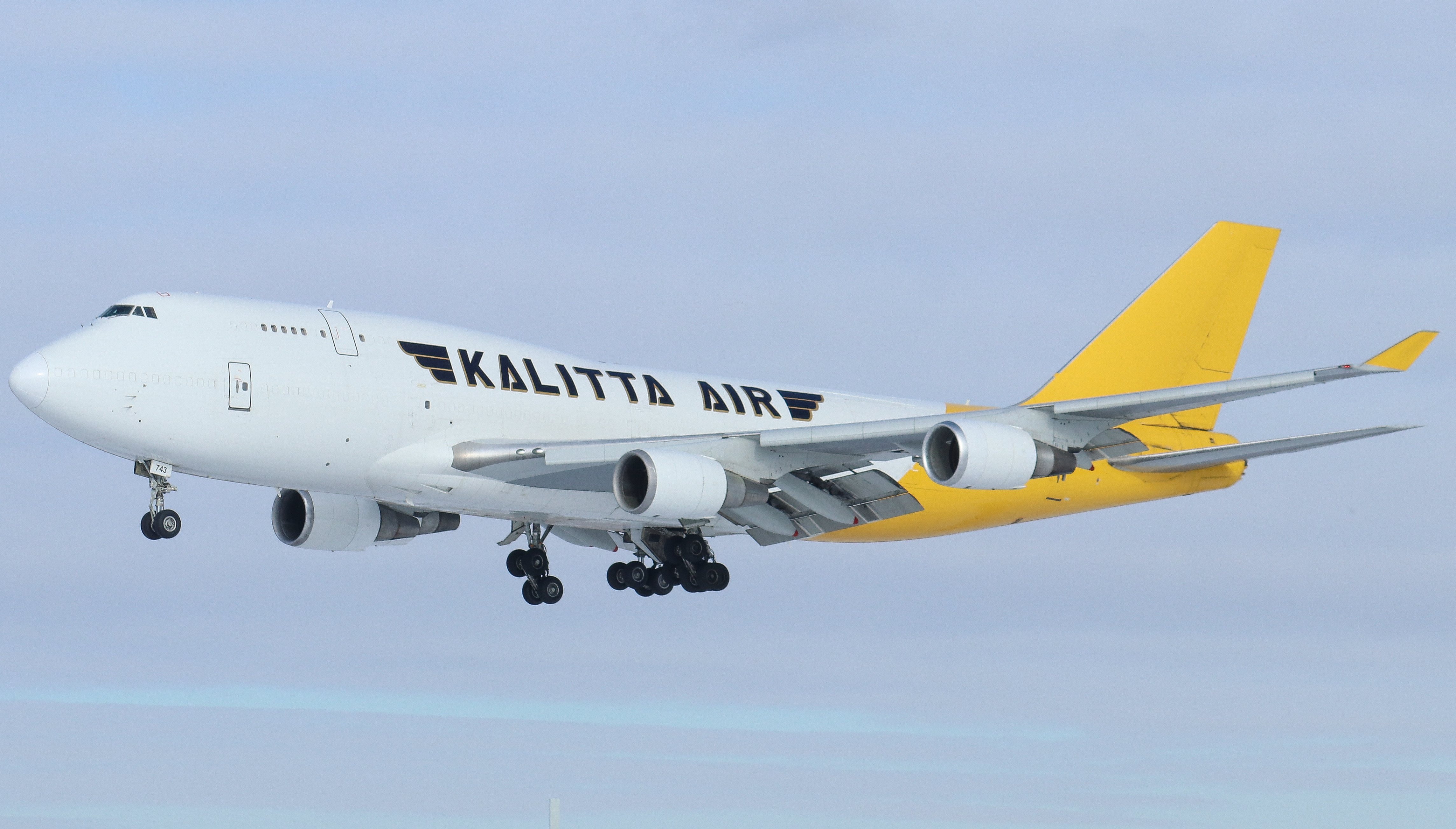 Full size: Kalitta Air Boeing 747-400F N743CK at Philadelphia International Airport