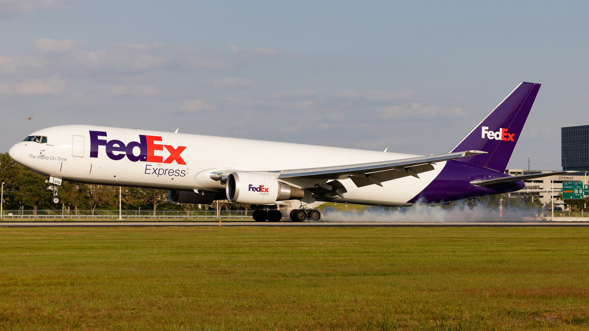 Full size: FedEx Boeing 767-300F N276FE at Tampa International Airport