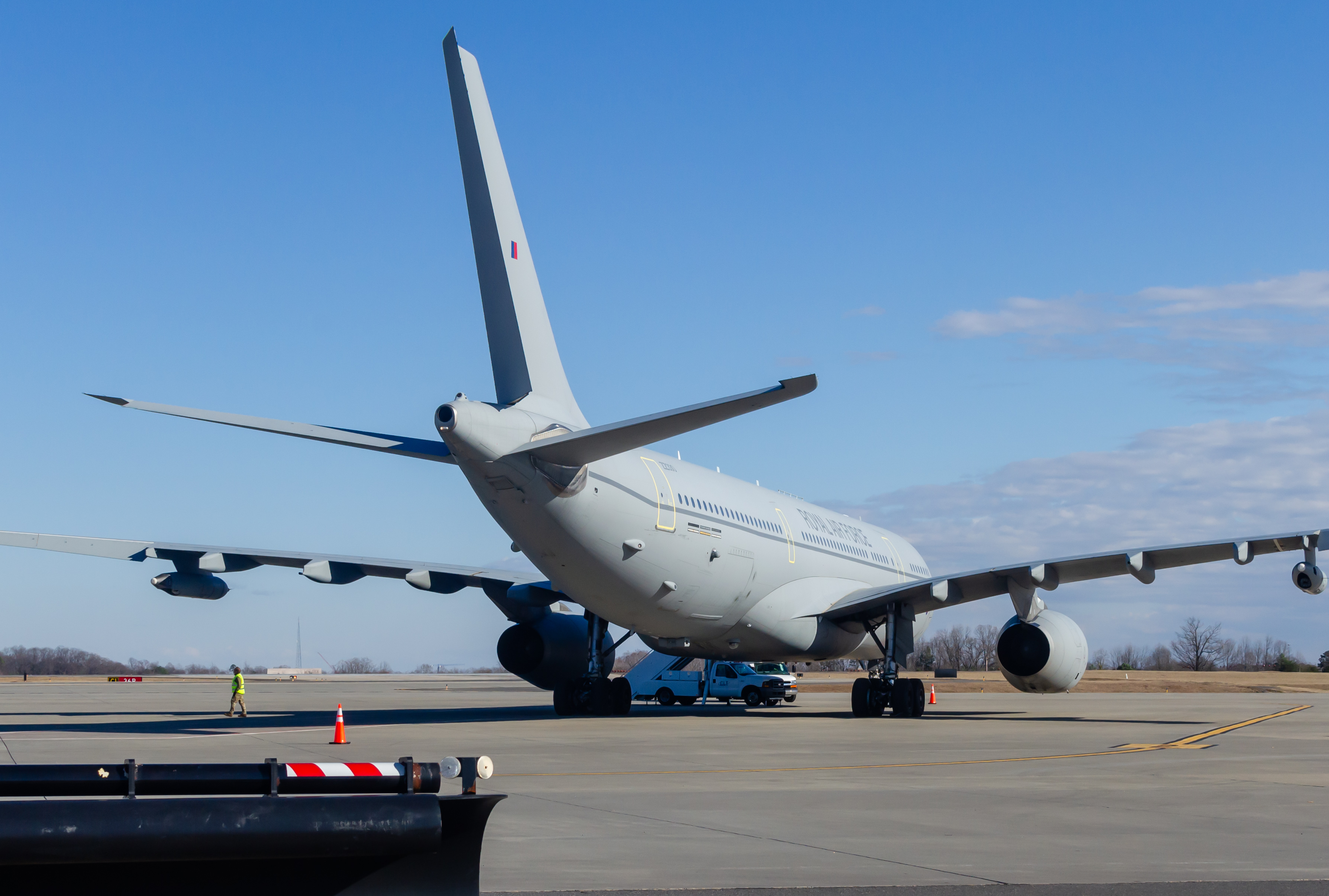 Full size: Royal Air Force  Airbus KC2 Voyager  ZZ330 at Charlotte/Douglas International Airport
