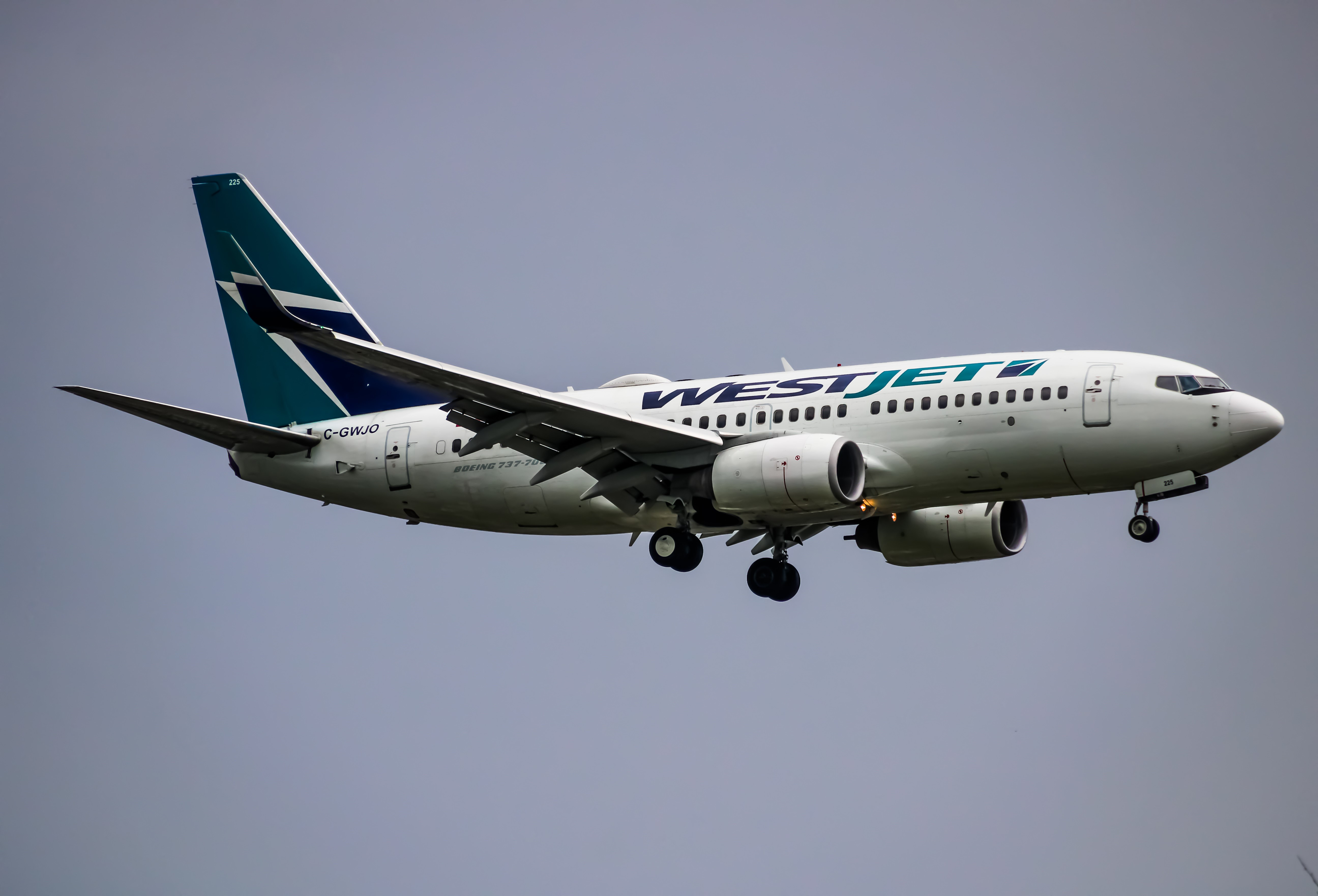 Full size: WestJet Boeing 737-700 C-GWJO at John F. Kennedy International Airport