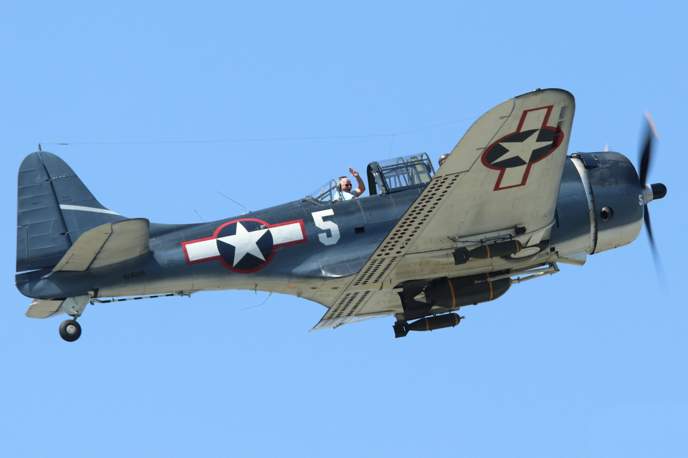 Full size: PRIVATE Douglas SBD-5 Dauntless NL82GA at Reading Regional Airport/Carl A Spaatz Field