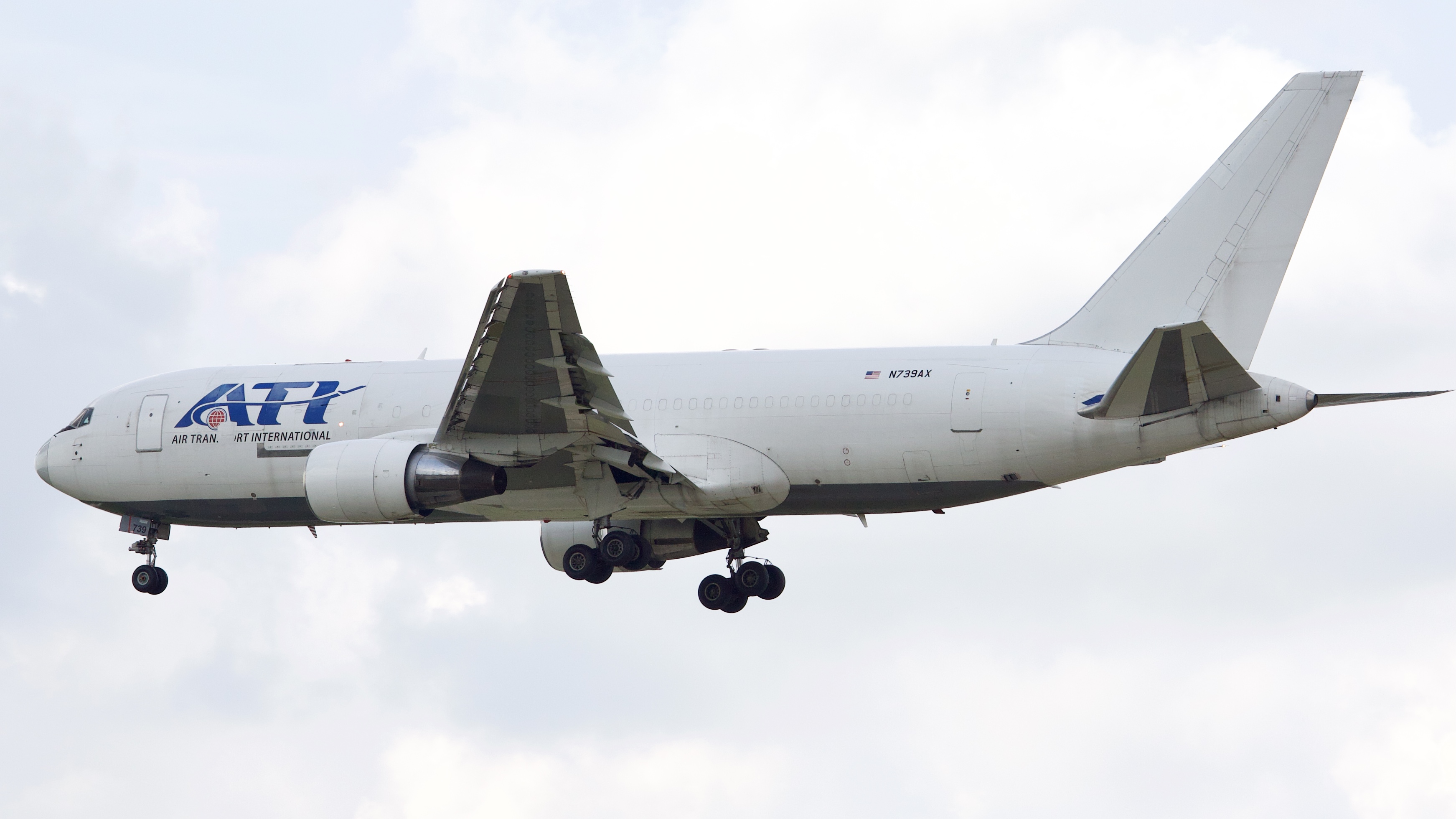 Full size: Air Transport International Boeing 767-200F N739AX at Houston-George Bush Intercontinental Airport
