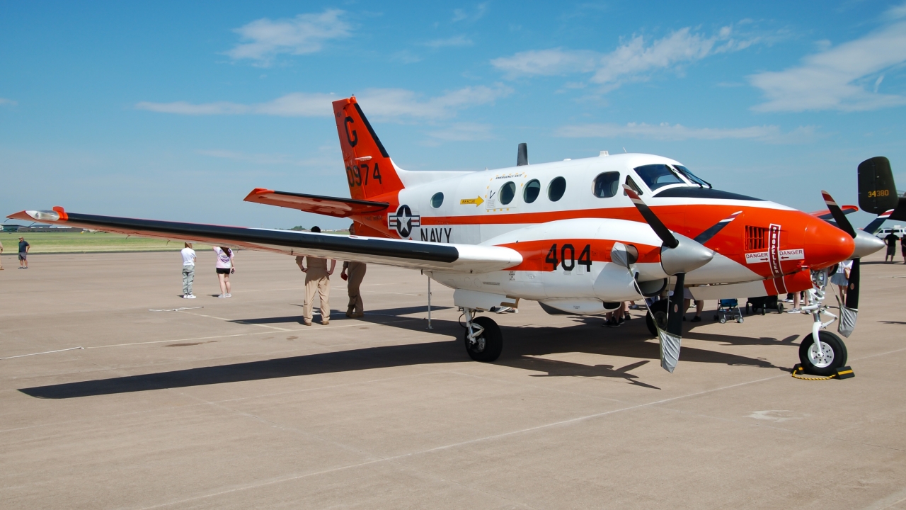 Full size: USN - United States Navy Beechcraft T-44 Pegasus 160974 at Norman University of Oklahoma Westheimer Airport