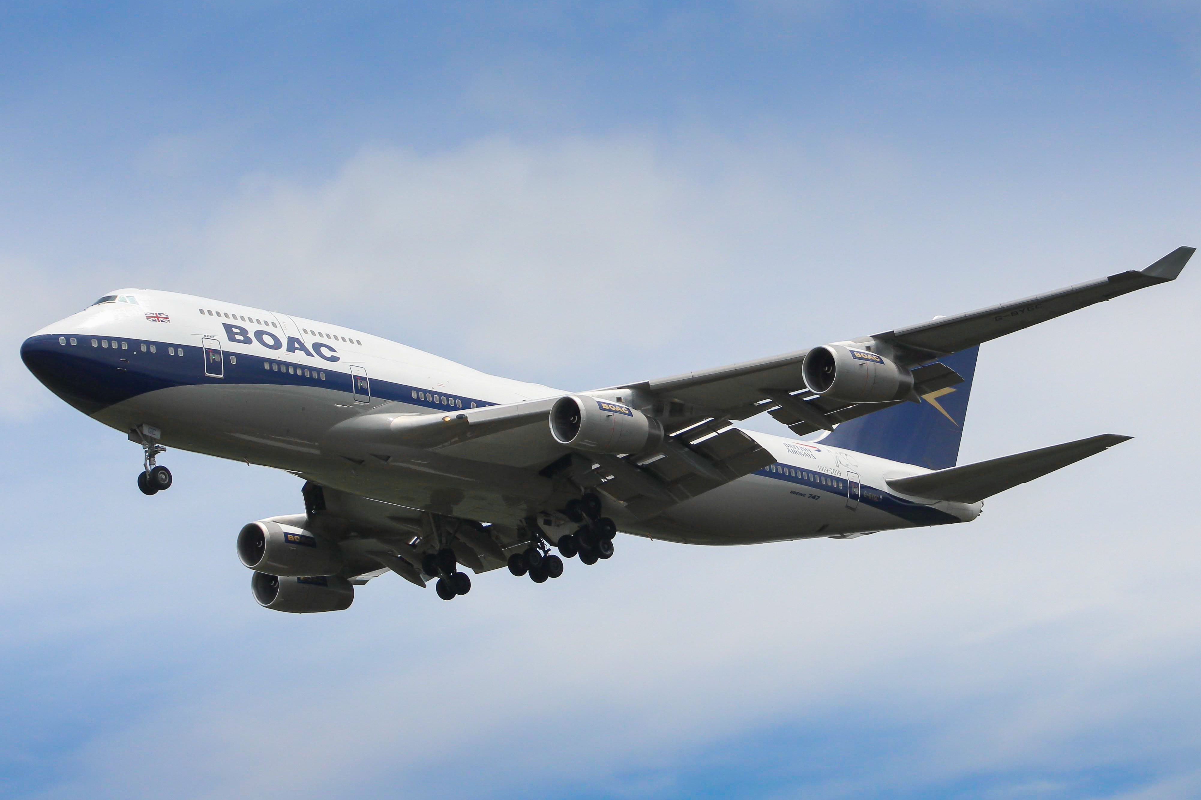 Full size: British Airways Boeing 747-400 G-BYGC at Washington Dulles International Airport