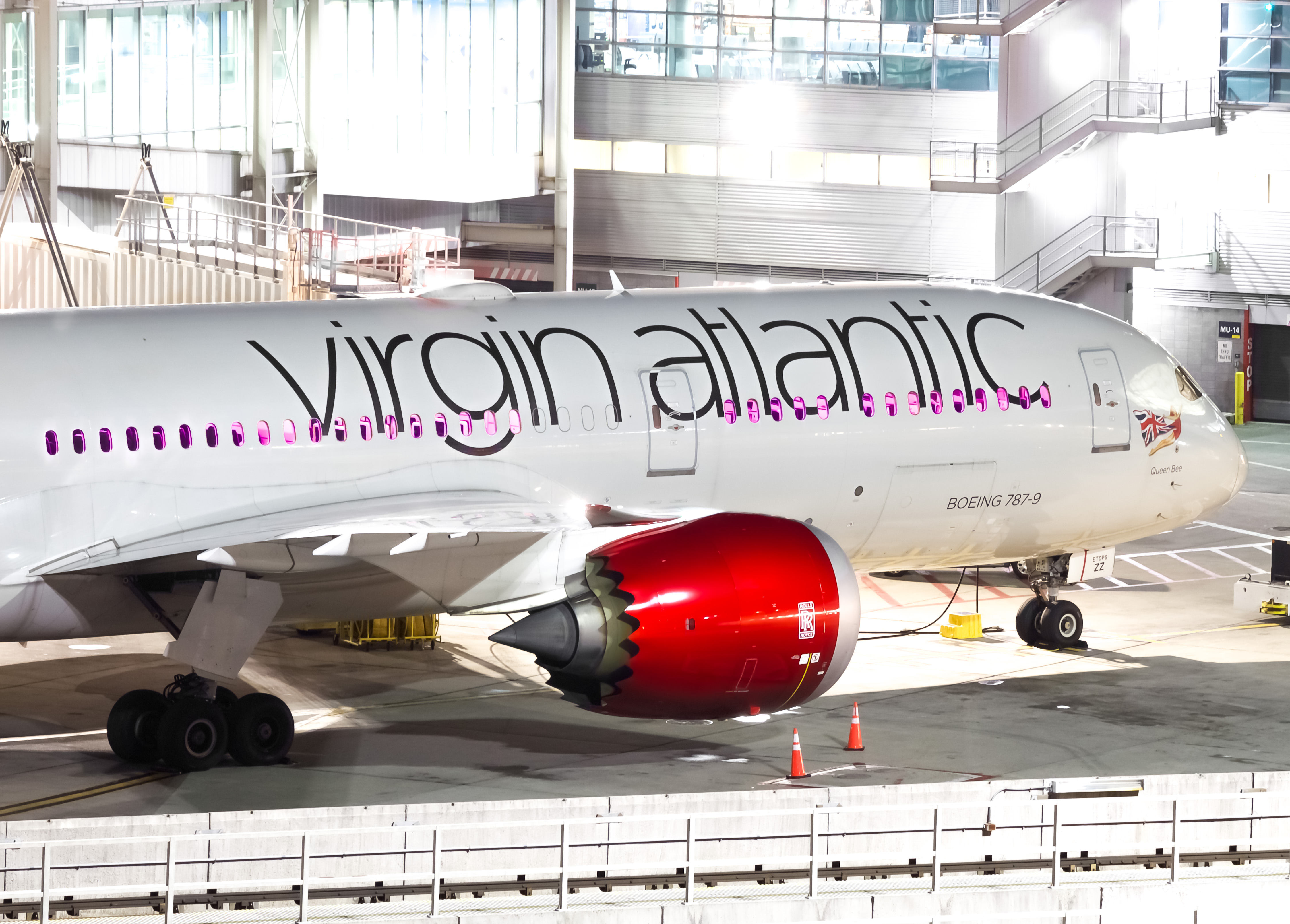 Full size: Virgin Atlantic Boeing 787-9 G-VBZZ at John F. Kennedy International Airport