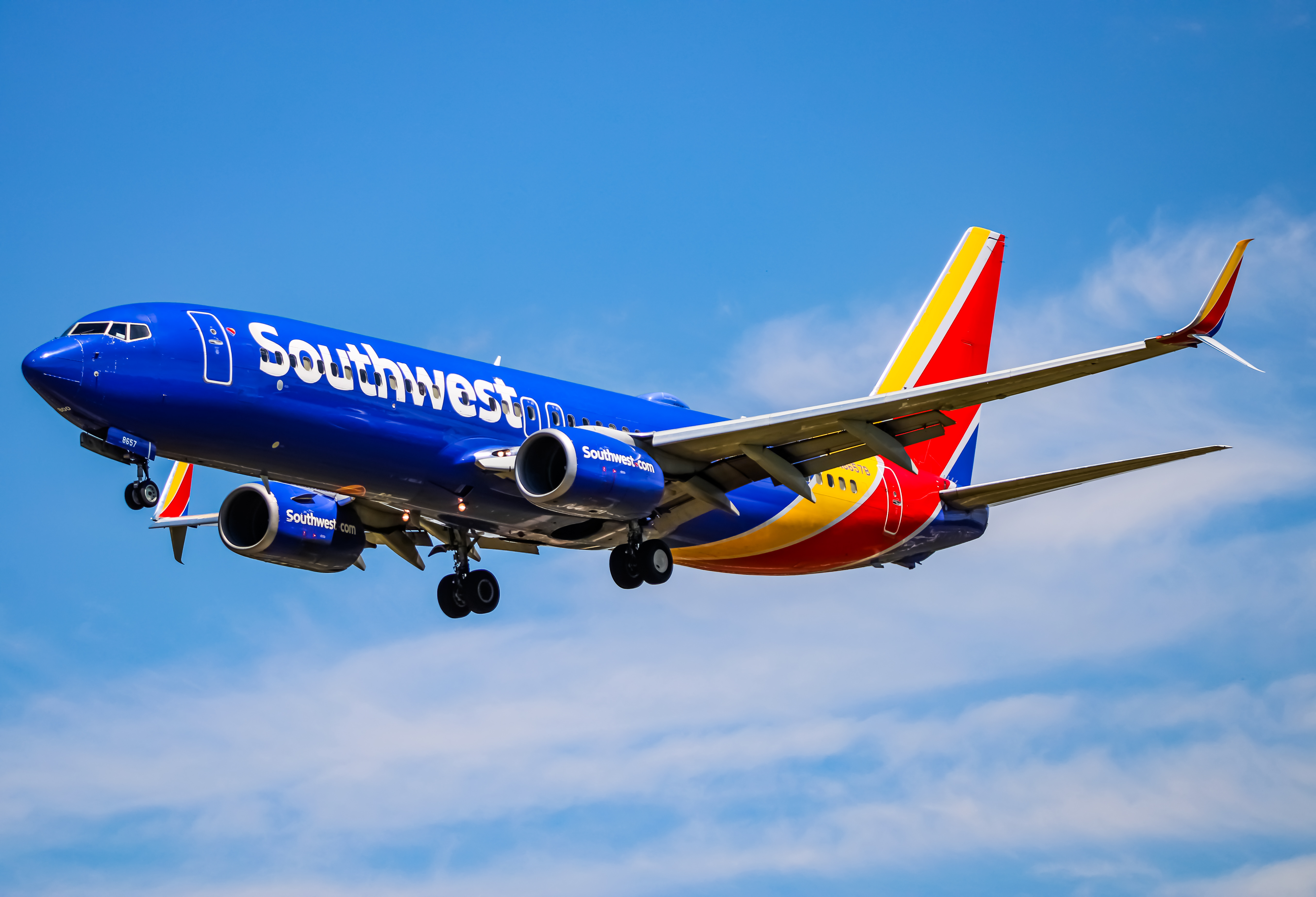 Full size: Southwest Airlines Boeing 737-800 N8657B at Baltimore/Washington International Thurgood Marshall Airport