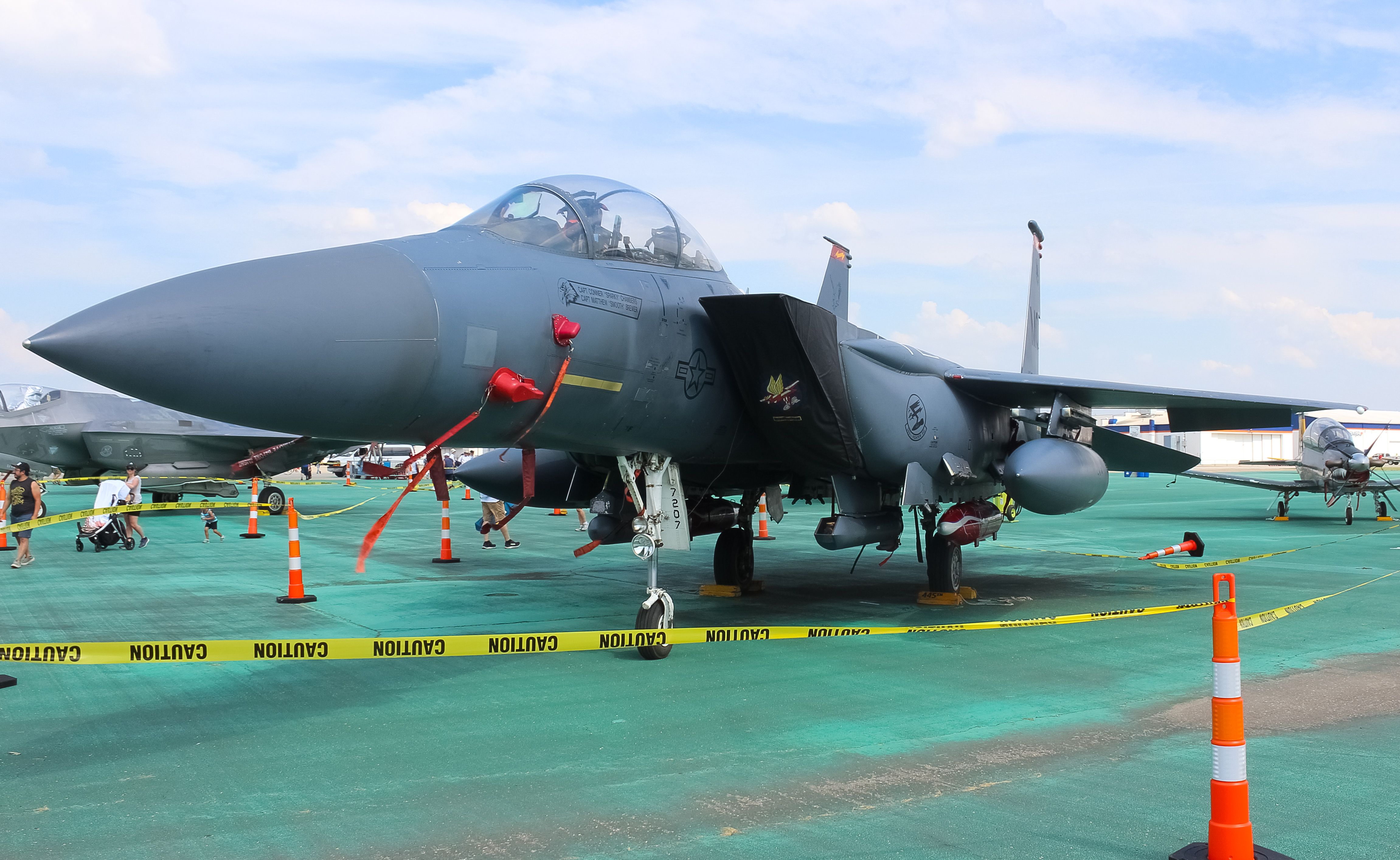 Full size: USAF - United States Air Force McDonnell Douglas F-15 Eagle N/A at James M Cox Dayton International Airport