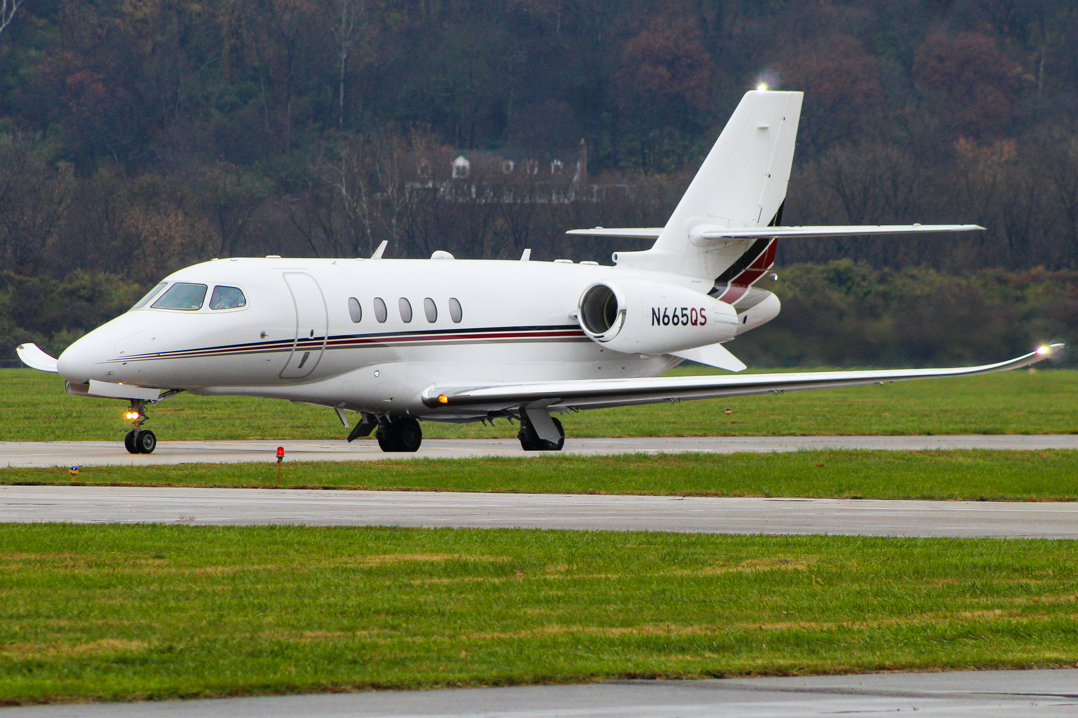 Full size: NetJets Cessna Citation 680A Latitude N665QS at Cincinnati Municipal Airport/Lunken Field