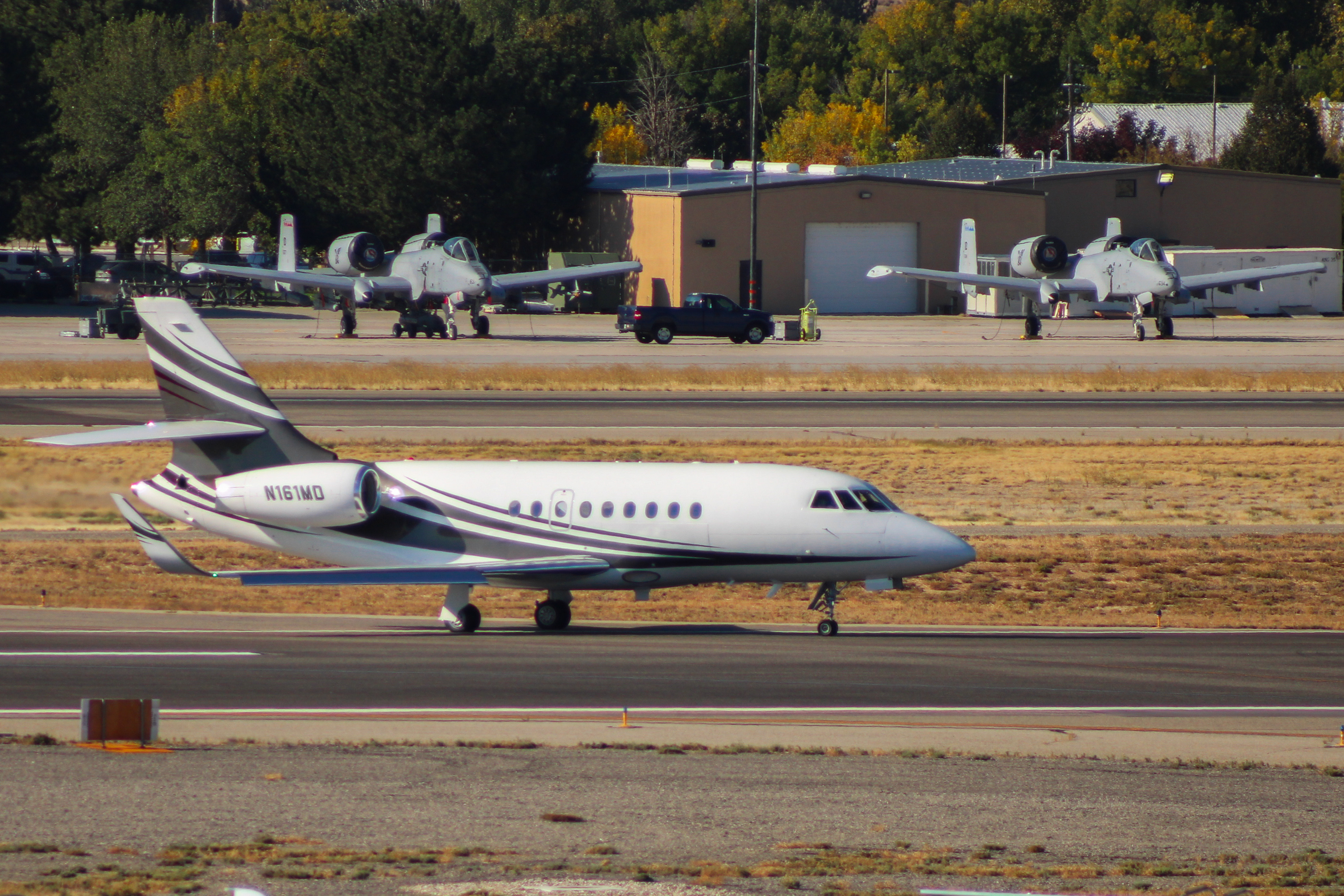 Full size: PRIVATE Dassault Falcon 2000EX N161MD at Boise Air Terminal/Gowen Field