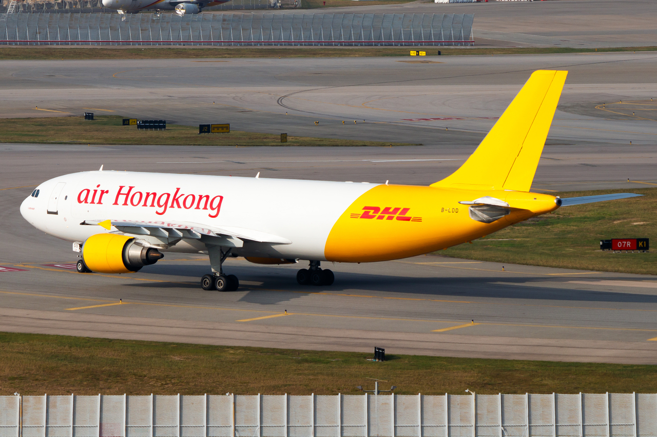 Full size: Air Hong Kong Airbus A300-600F B-LDD at Hong Kong International Airport