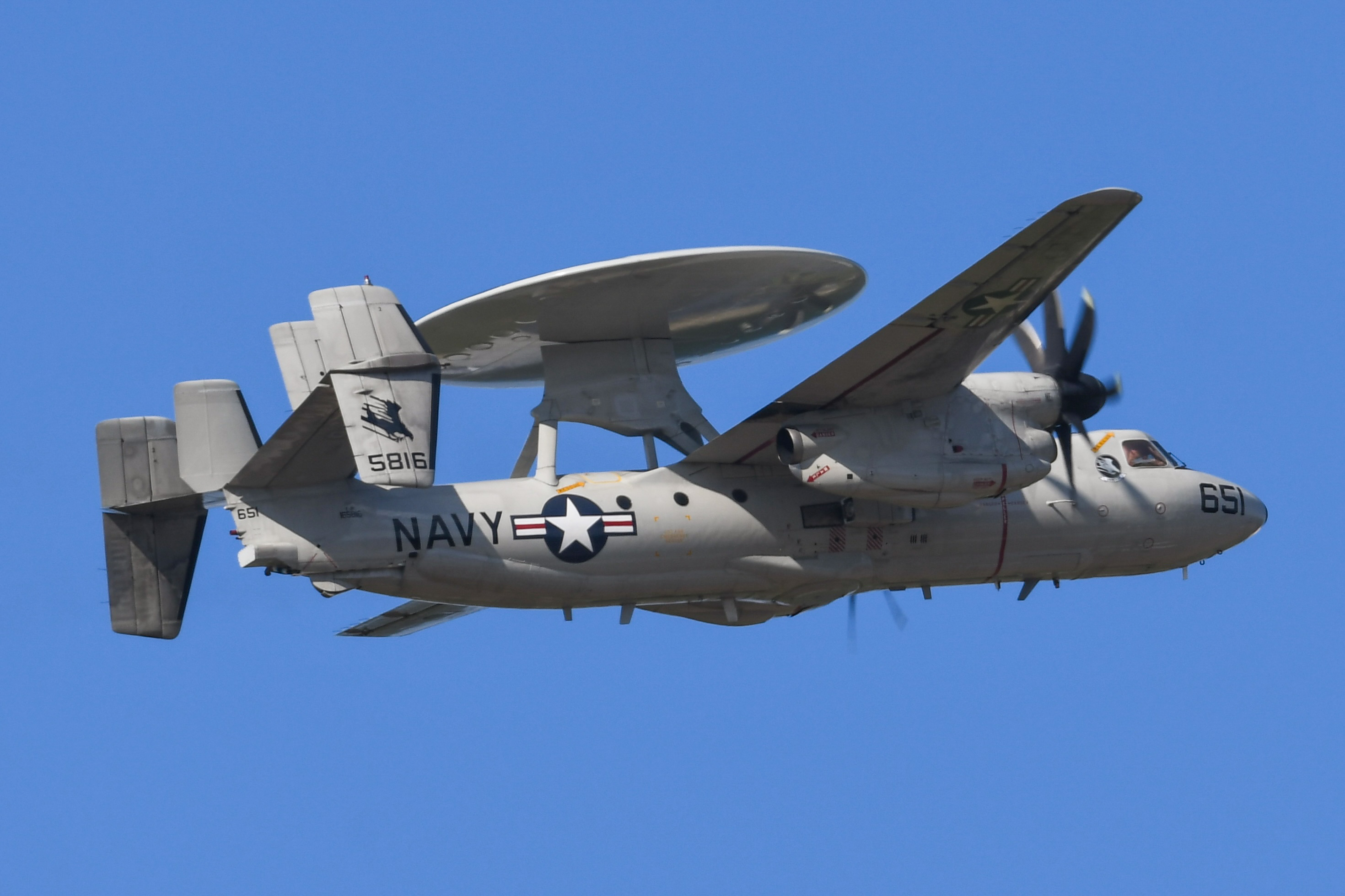 Full size: USN - United States Navy E-2D Advanced Hawkeye 165816 at Atlantic City International Airport