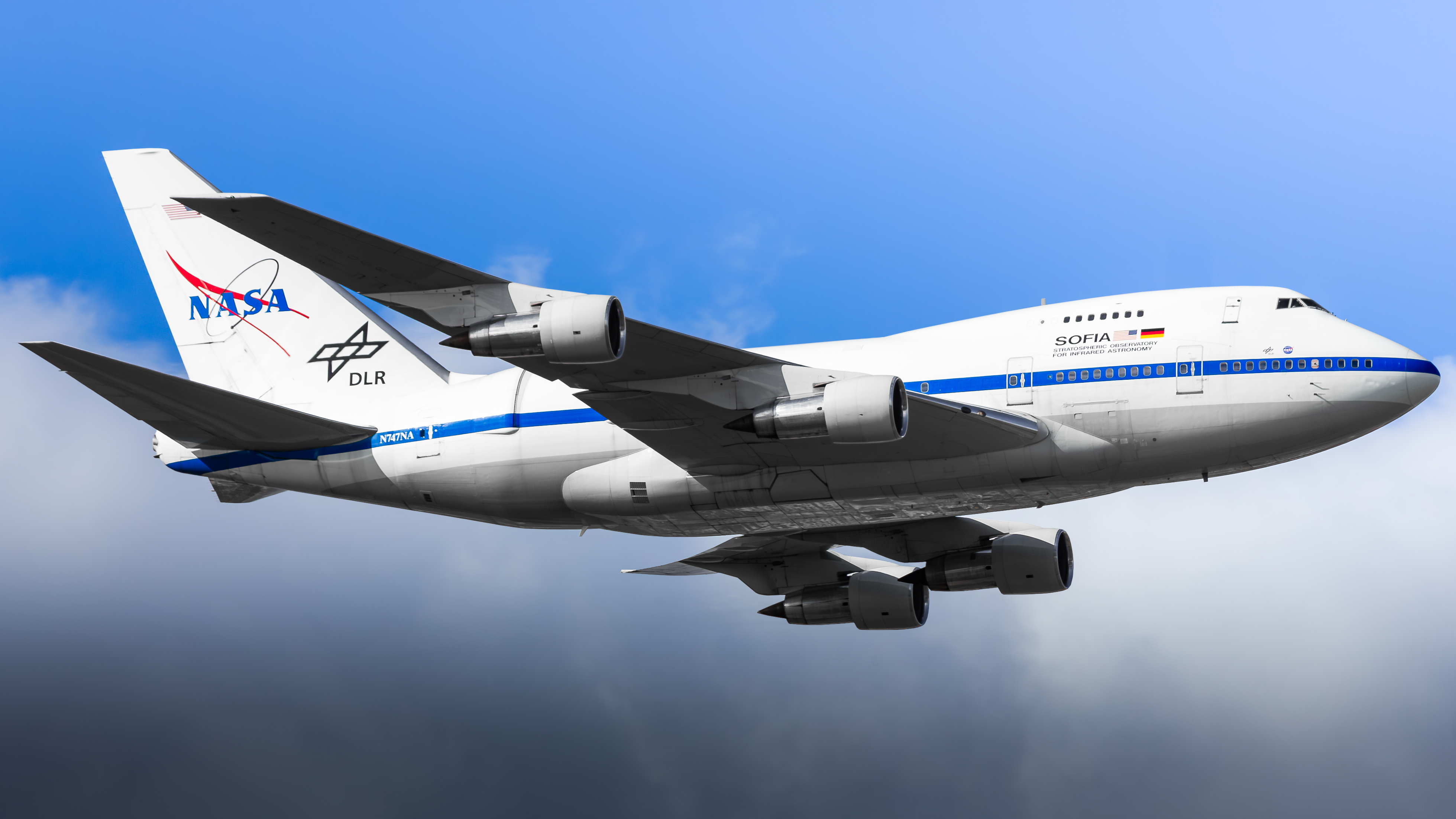 Full size: NASA Boeing 747SP N747NA at Christchurch International Airport