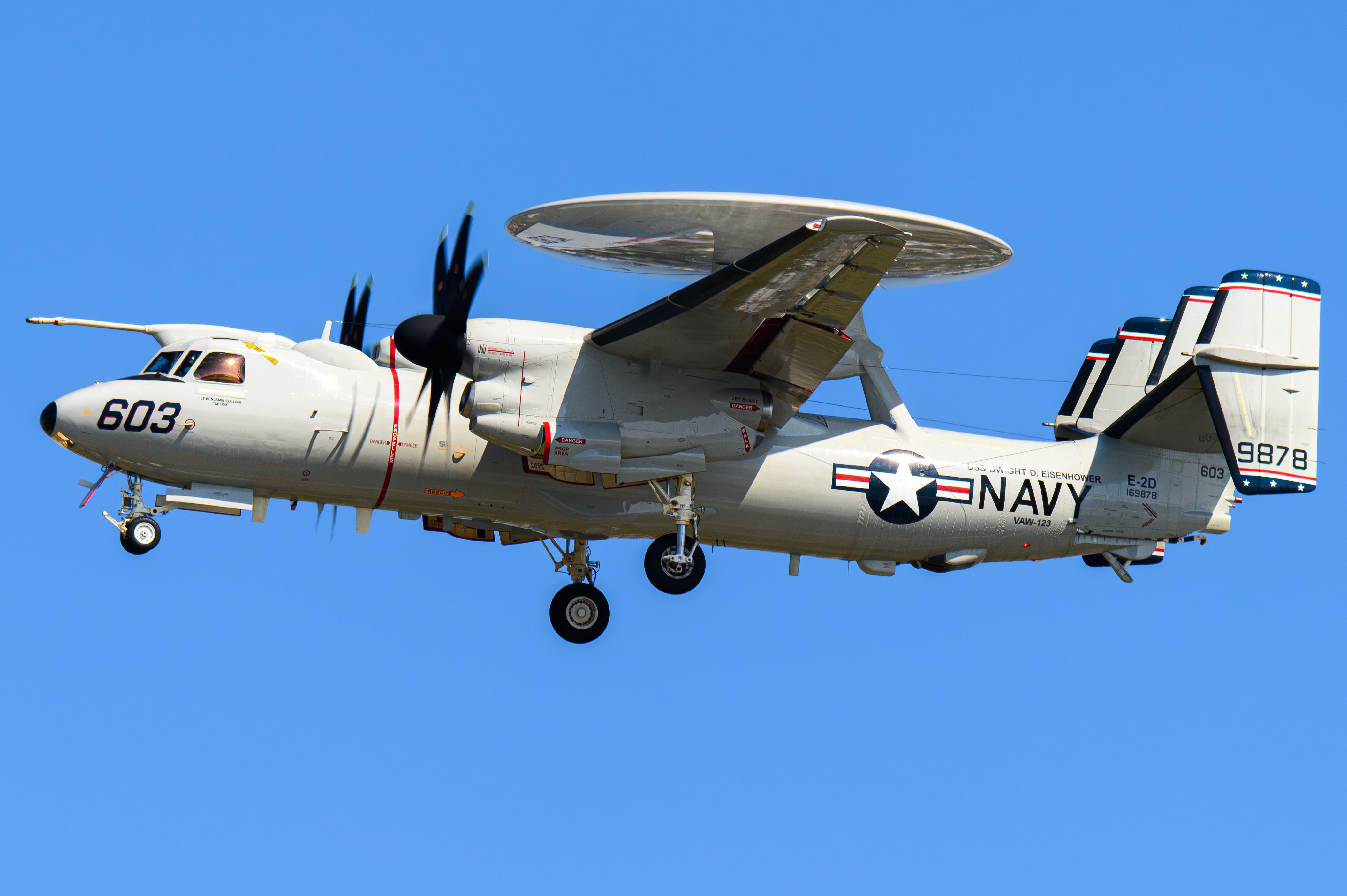 Full size: USN - United States Navy Nothrop Grumman E-2 Hawkeye 169878 at North Island NAS