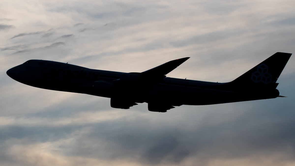 Full size: CargoLux Boeing 747-8F LX-VCB at Dallas-Fort Worth International Airport