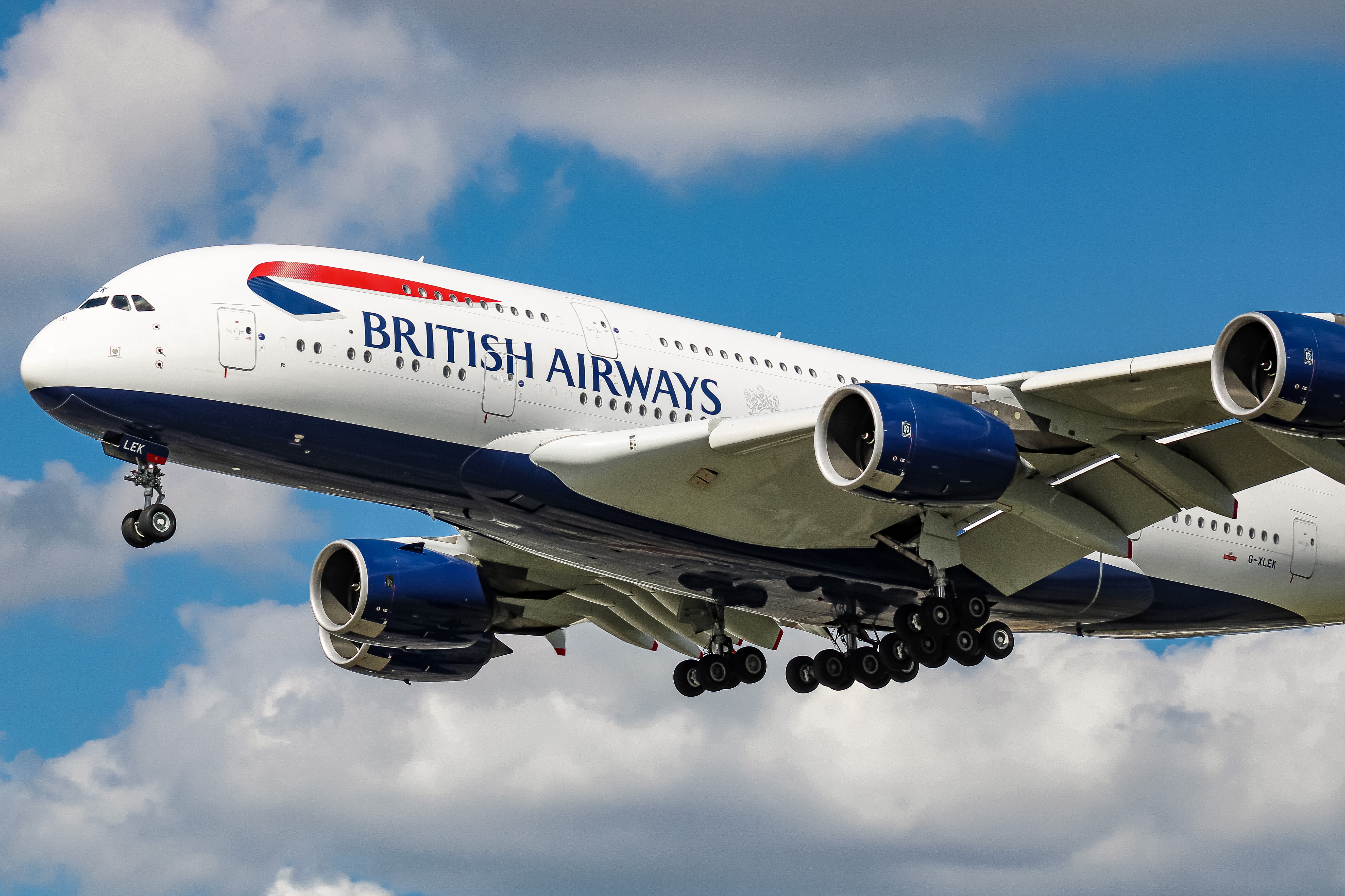 Full size: British Airways Airbus A380-800 G-XLEK at London Heathrow International Airport