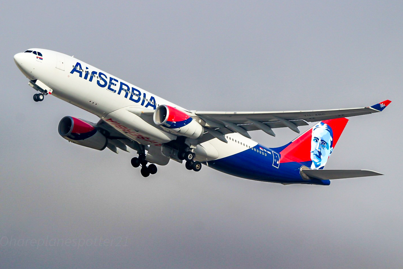 Full size: Air Serbia Airbus A330-300 TU-ARC at Chicago O'Hare International Airport