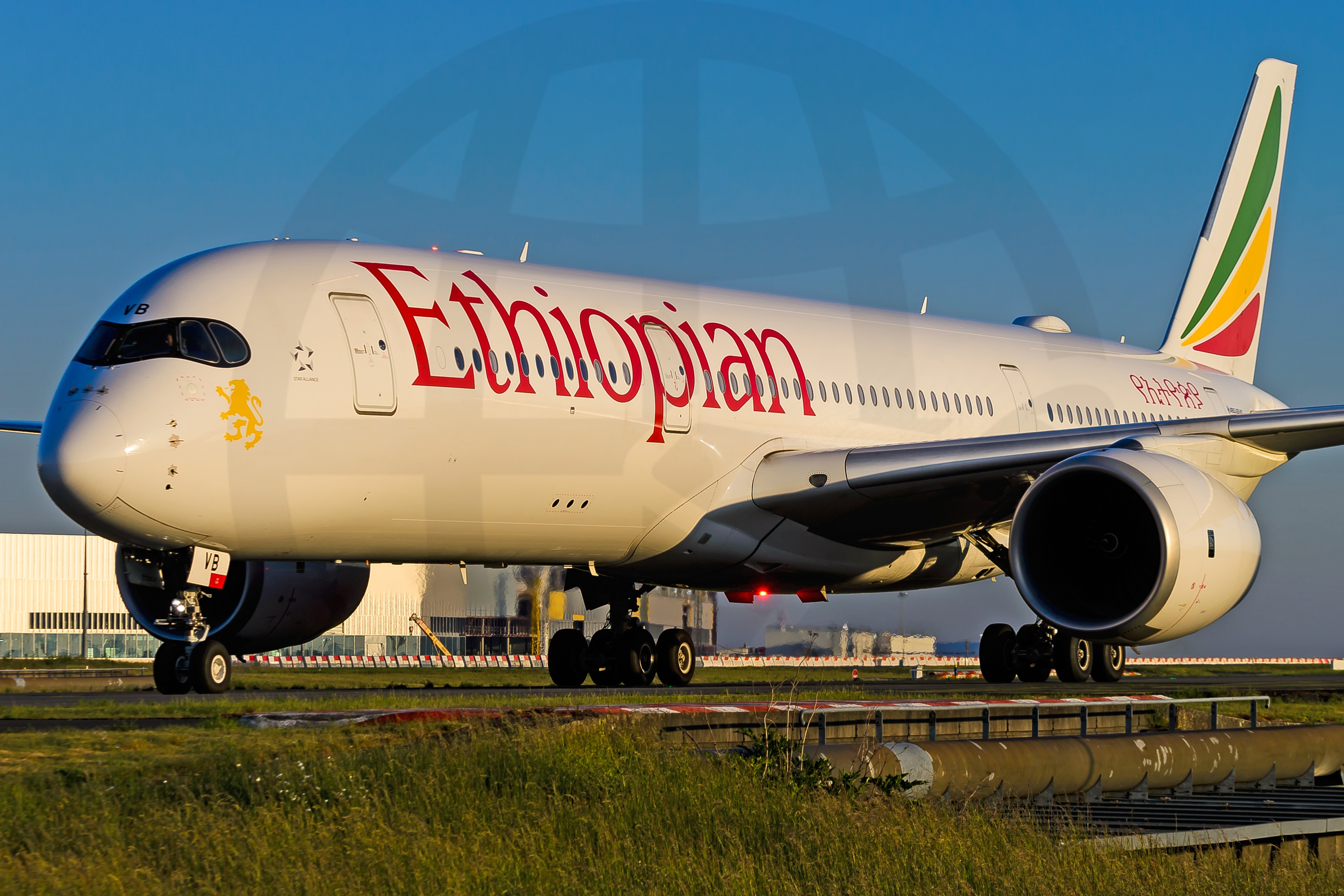 Full size: Ethiopian Airlines Airbus A350-900 ET-AVB at Paris Charles de Gaulle Airport