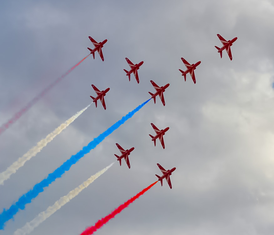 Full size: Red Arrows Hawk T1 N/A at Rocky Mountain Metro Airport