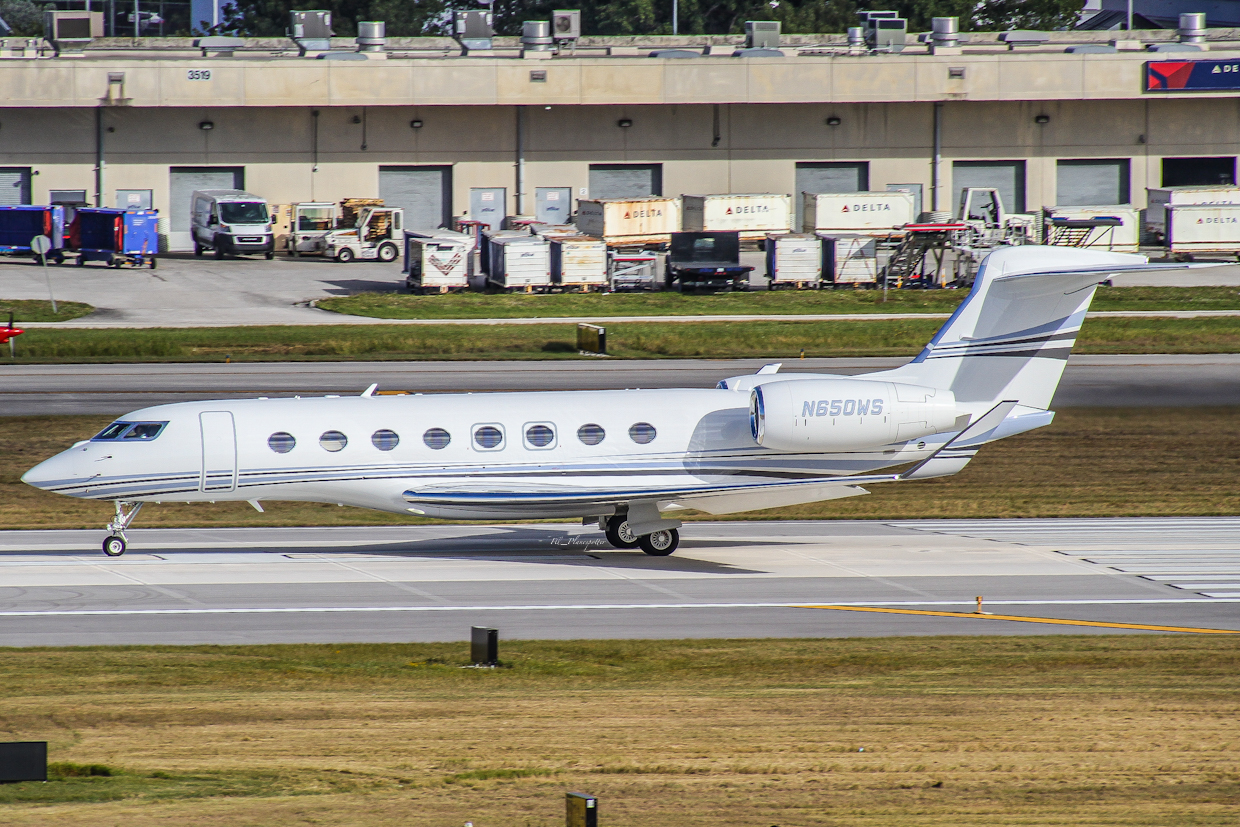 Full size: PRIVATE Gulfstream G650 N650WS at Fort Lauderdale/Hollywood International Airport