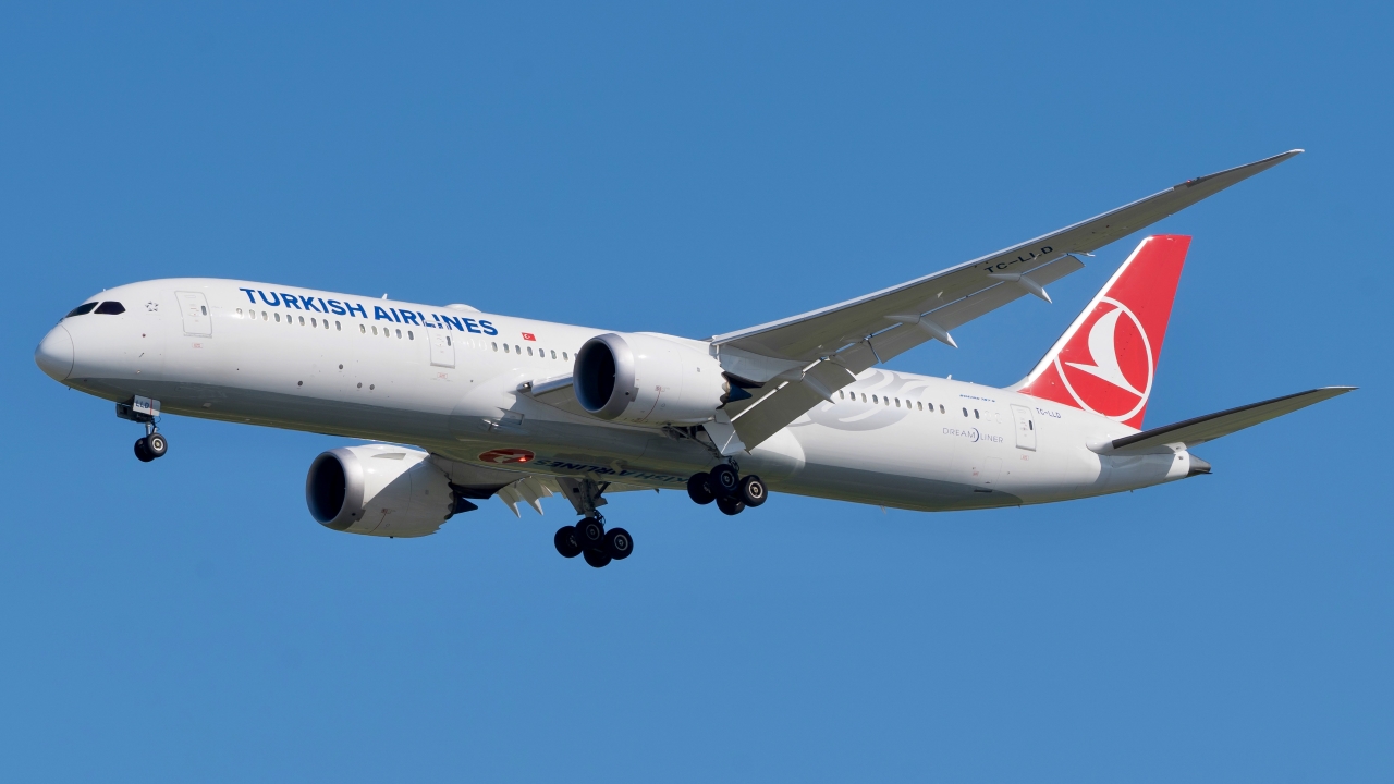 Full size: Turkish Airlines Boeing 787-9 TC-LLD at Singapore-Changi Airport